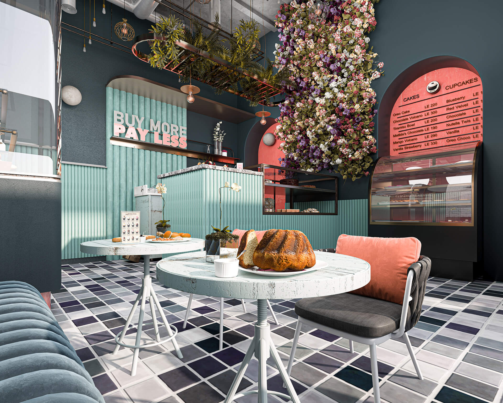 giá thiết kế quán cà phê Pendecor