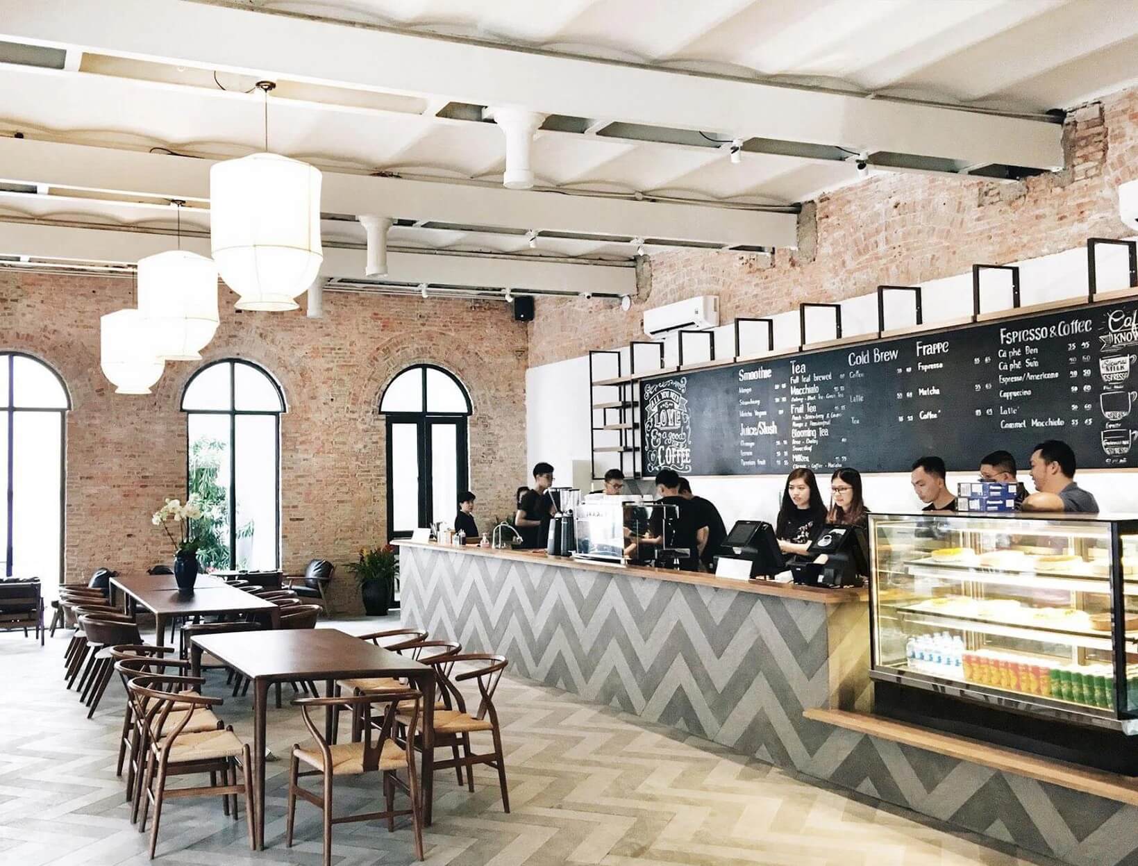 thiết kế nội thất quán cafe Pendecor