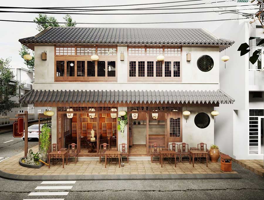 thiết kế quán cafe cóc Pendecor