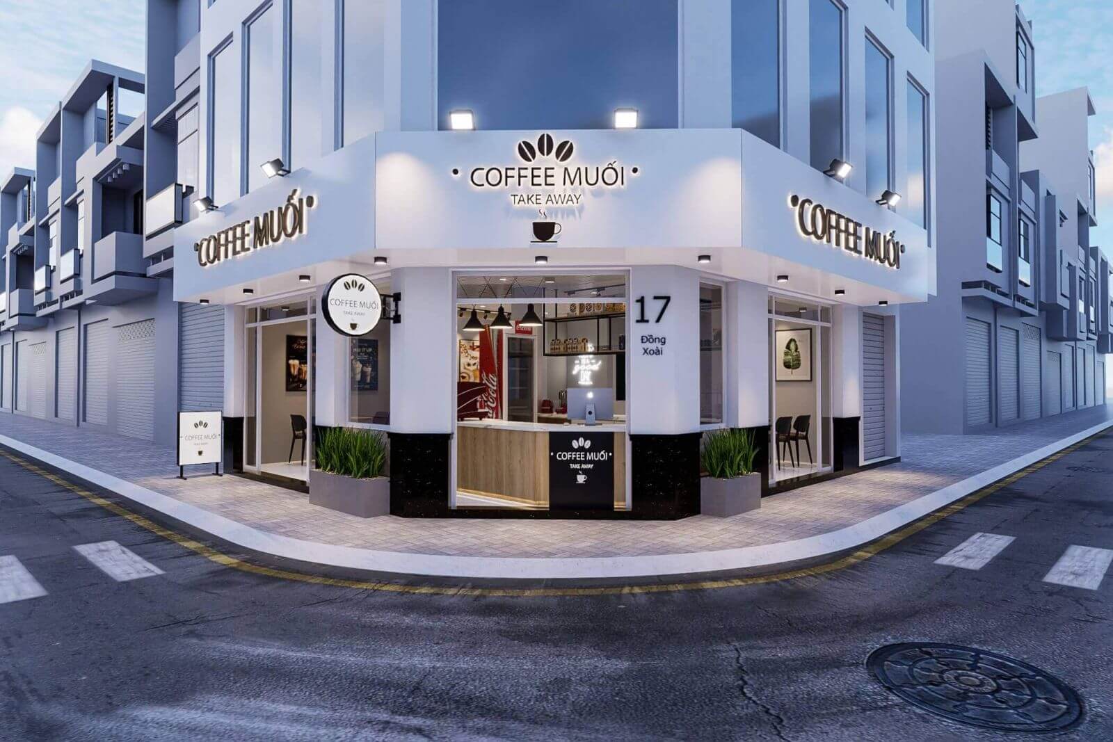 thiết kế quán cafe Pendecor