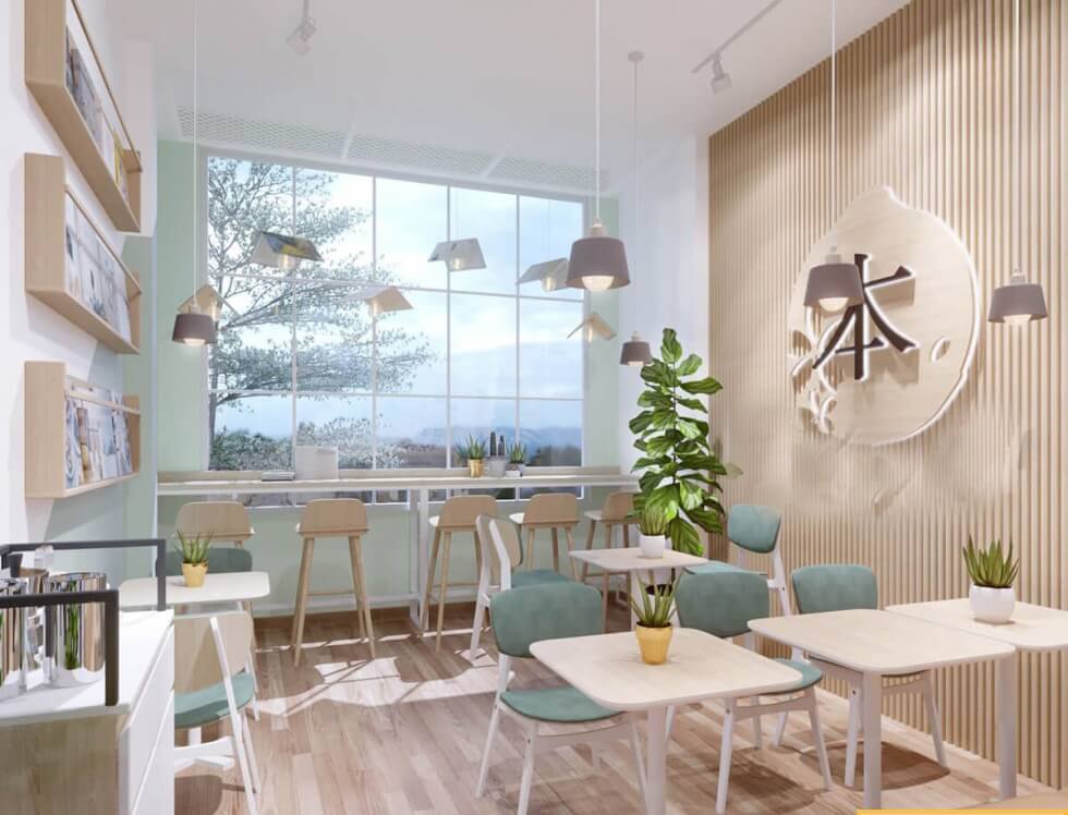 giá thiết kế quán cà phê Pendecor