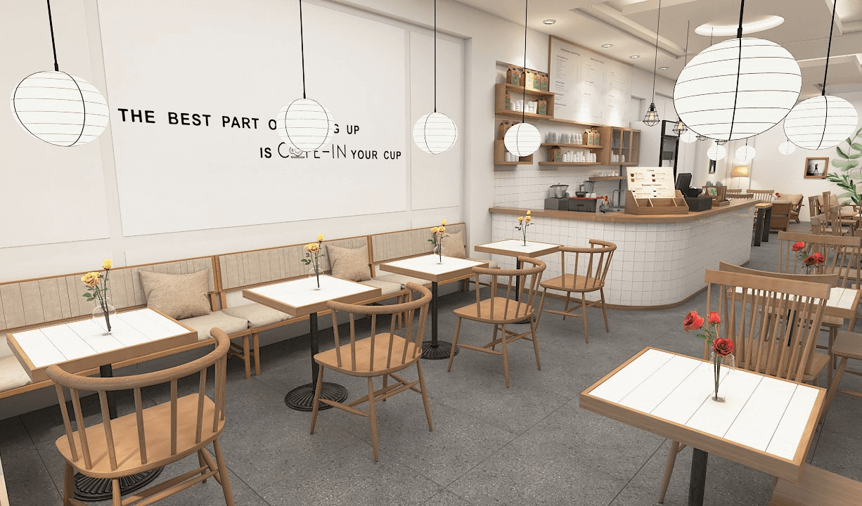 nội thất quán cafe Pendecor