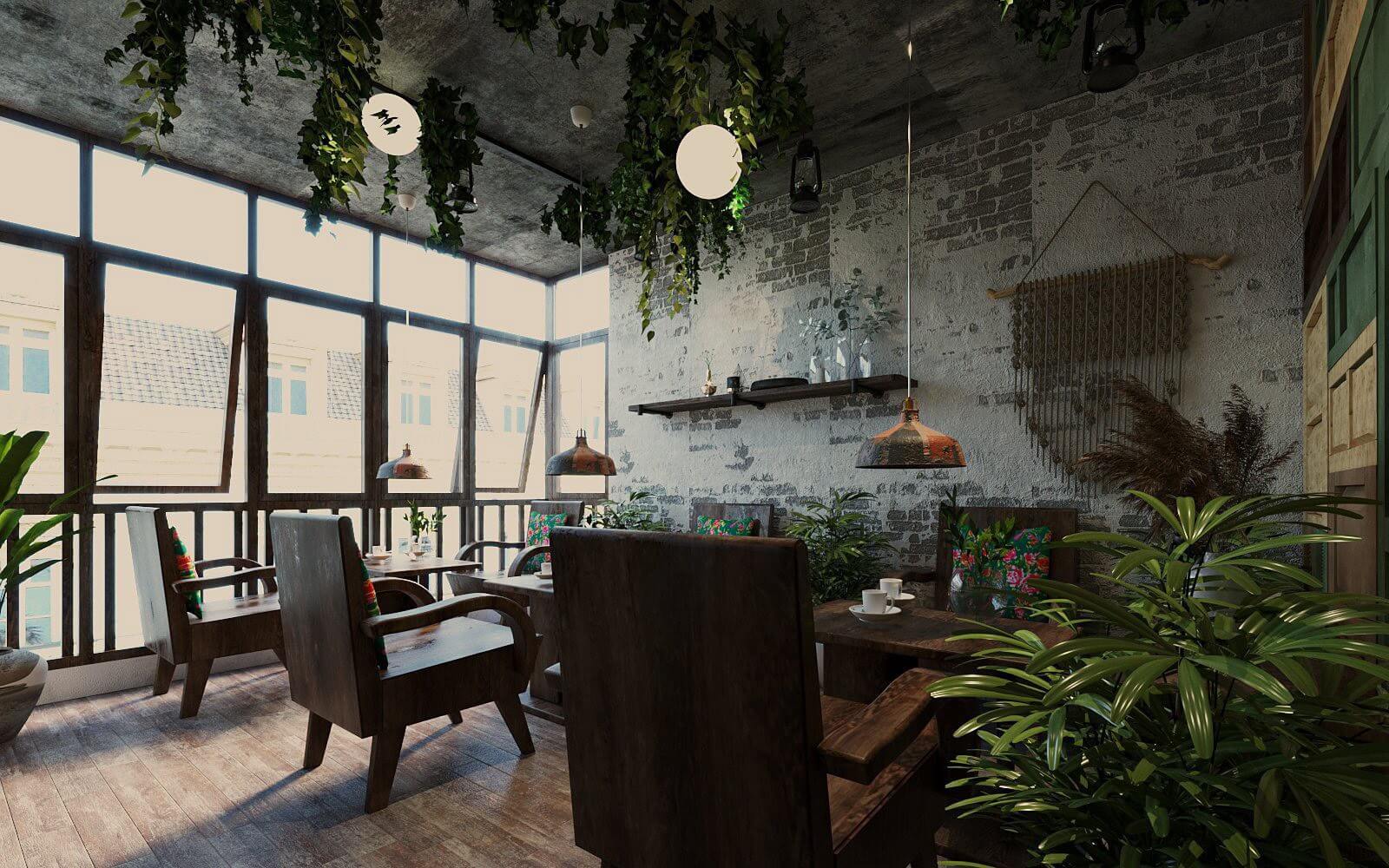 thi công quán cafe