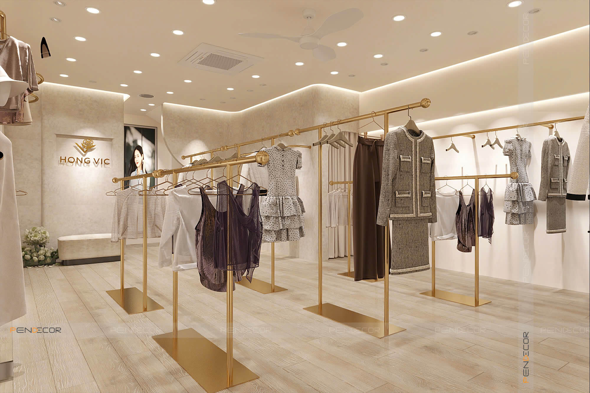 Thiết Kế Shop Thời Trang Nữ Hong Vic