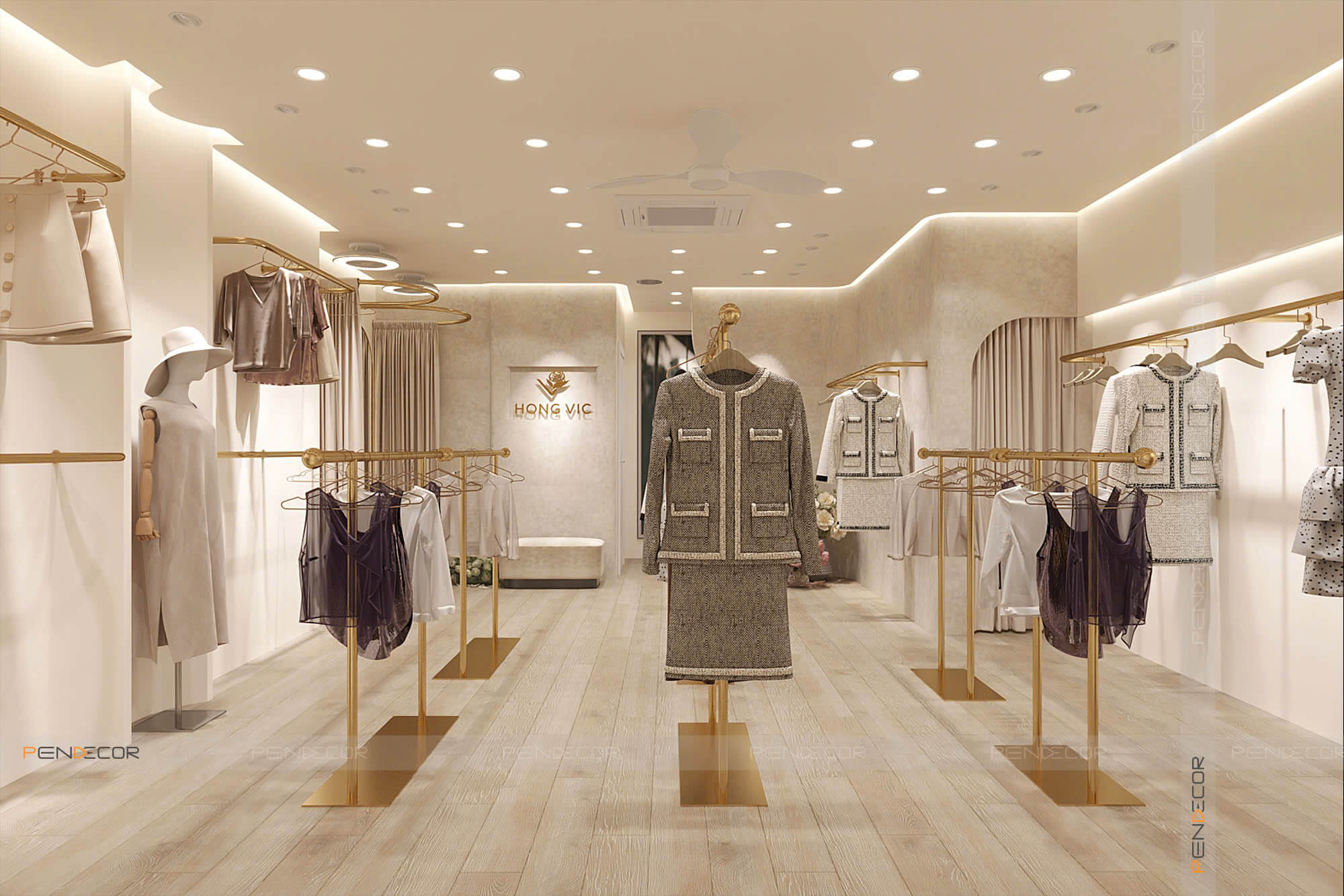 Thiết Kế Shop Thời Trang Nữ Hong Vic