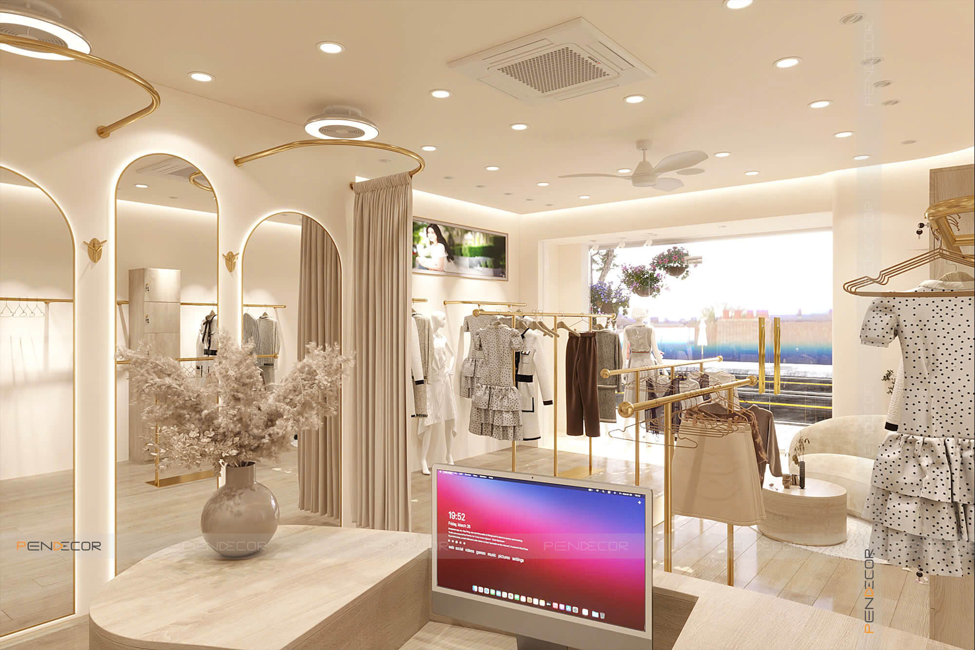 Thiết Kế Shop Thời Trang Nữ Hong Vic