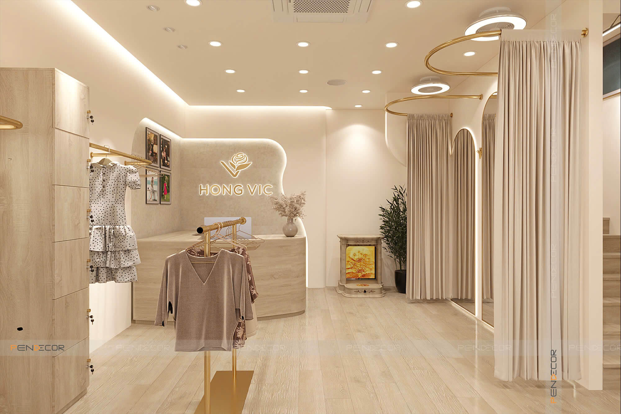 Thiết Kế Shop Thời Trang Nữ Hong Vic