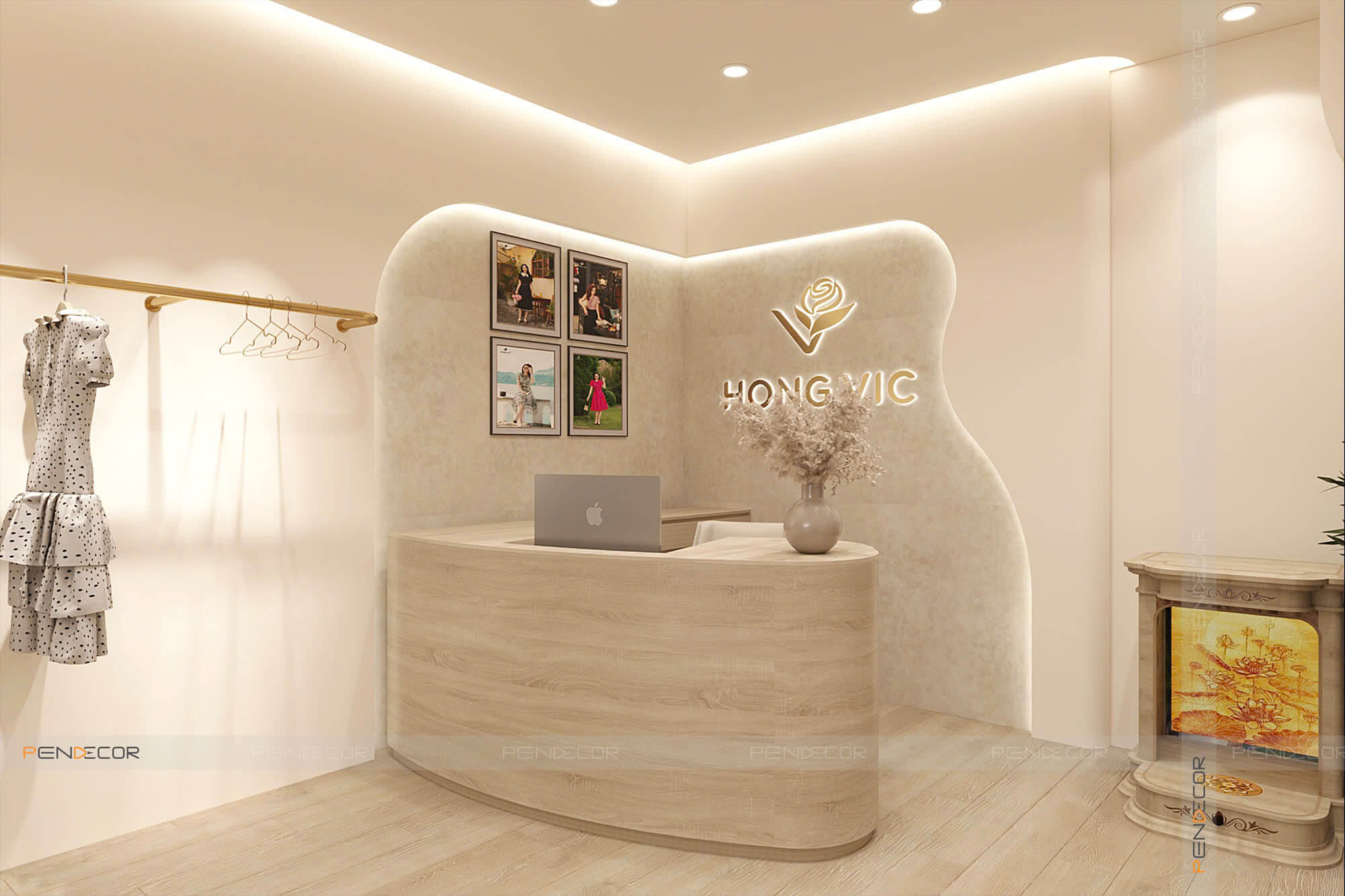 Thiết Kế Shop Thời Trang Nữ Hong Vic