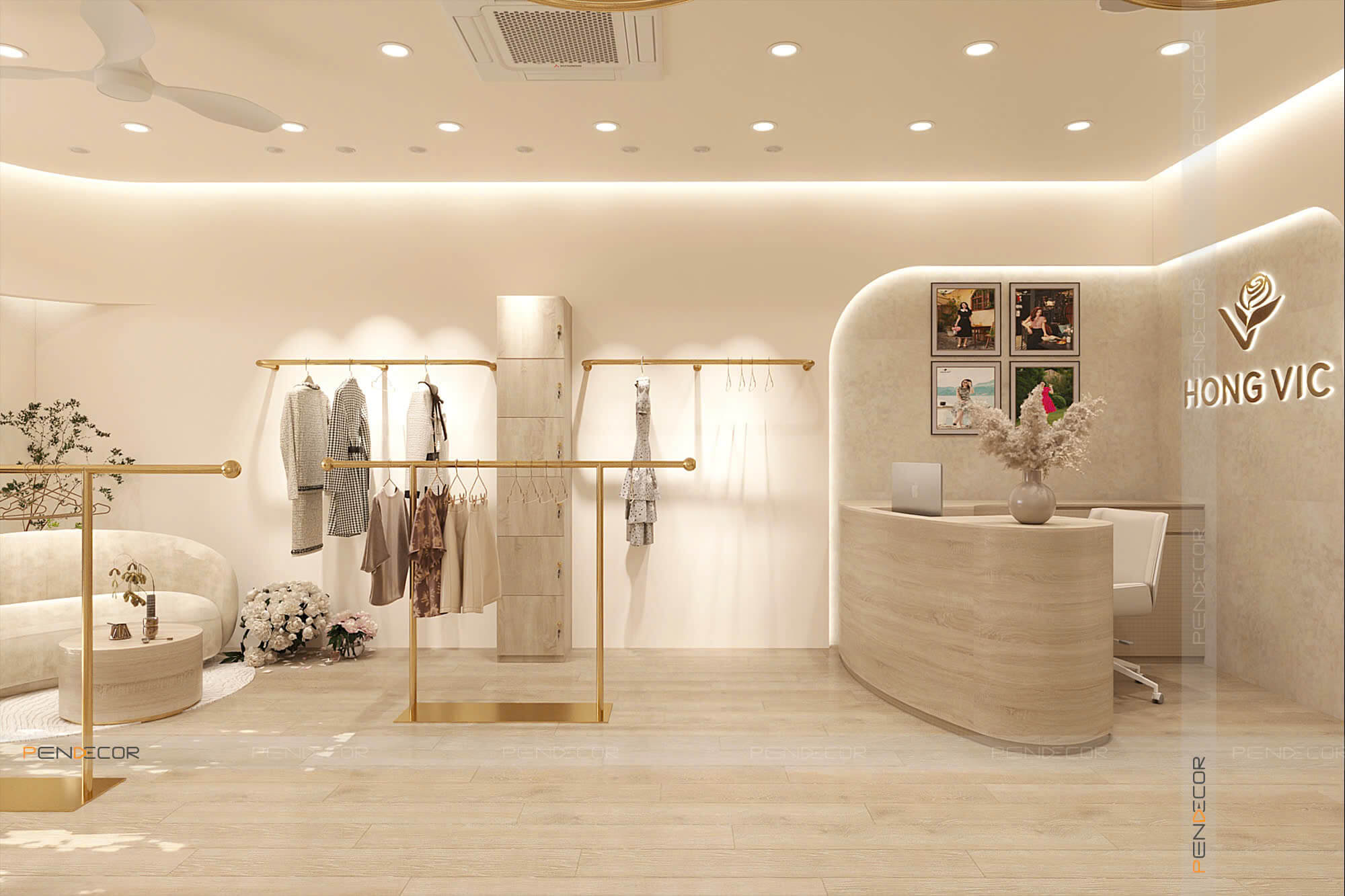 Thiết Kế Shop Thời Trang Nữ Hong Vic