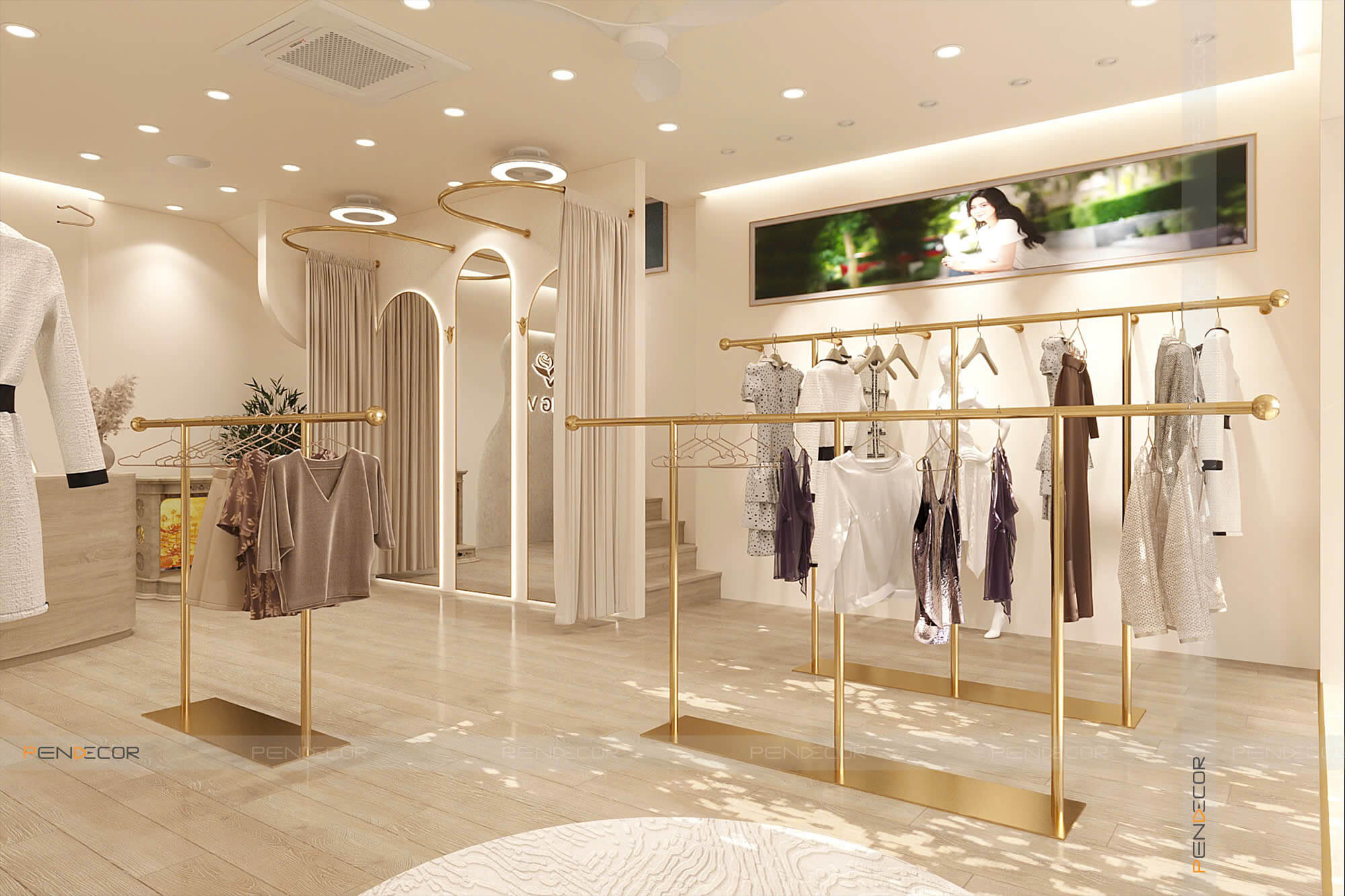 Thiết Kế Shop Thời Trang Nữ Hong Vic