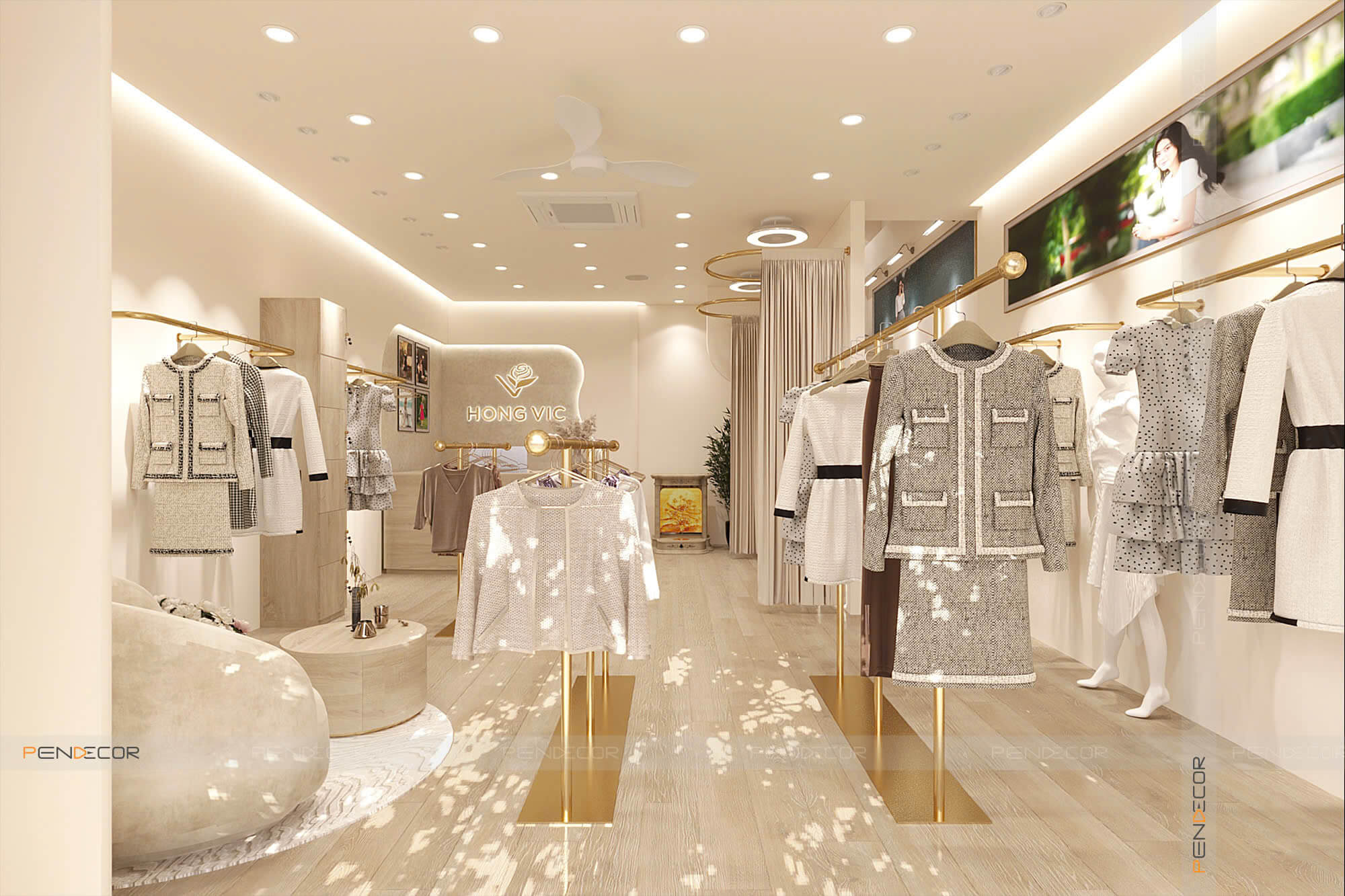 Thiết Kế Shop Thời Trang Nữ Hong Vic