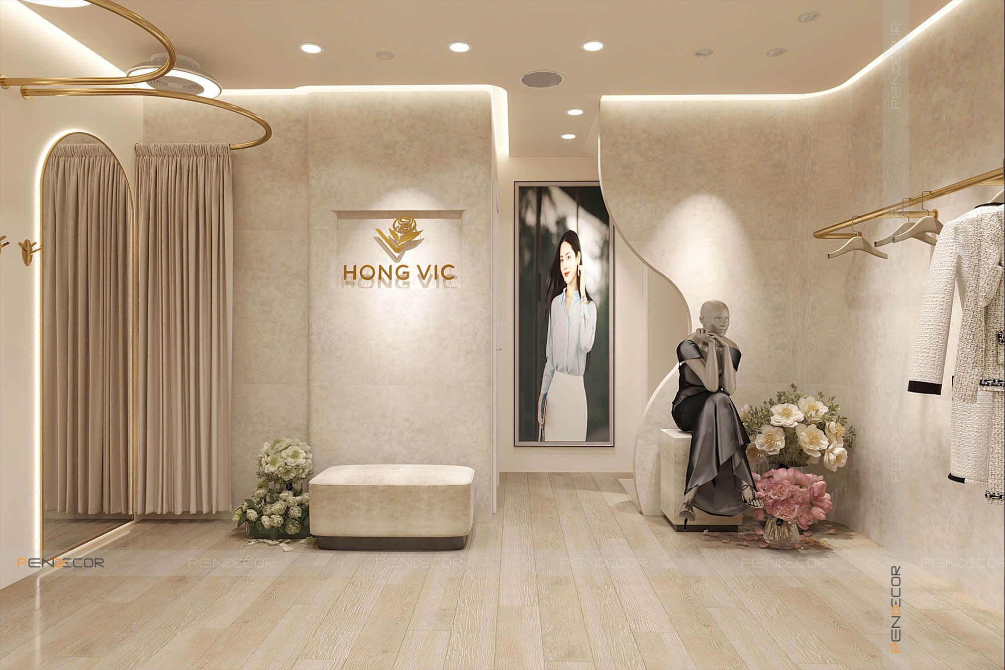 Thiết Kế Shop Thời Trang Nữ Hong Vic