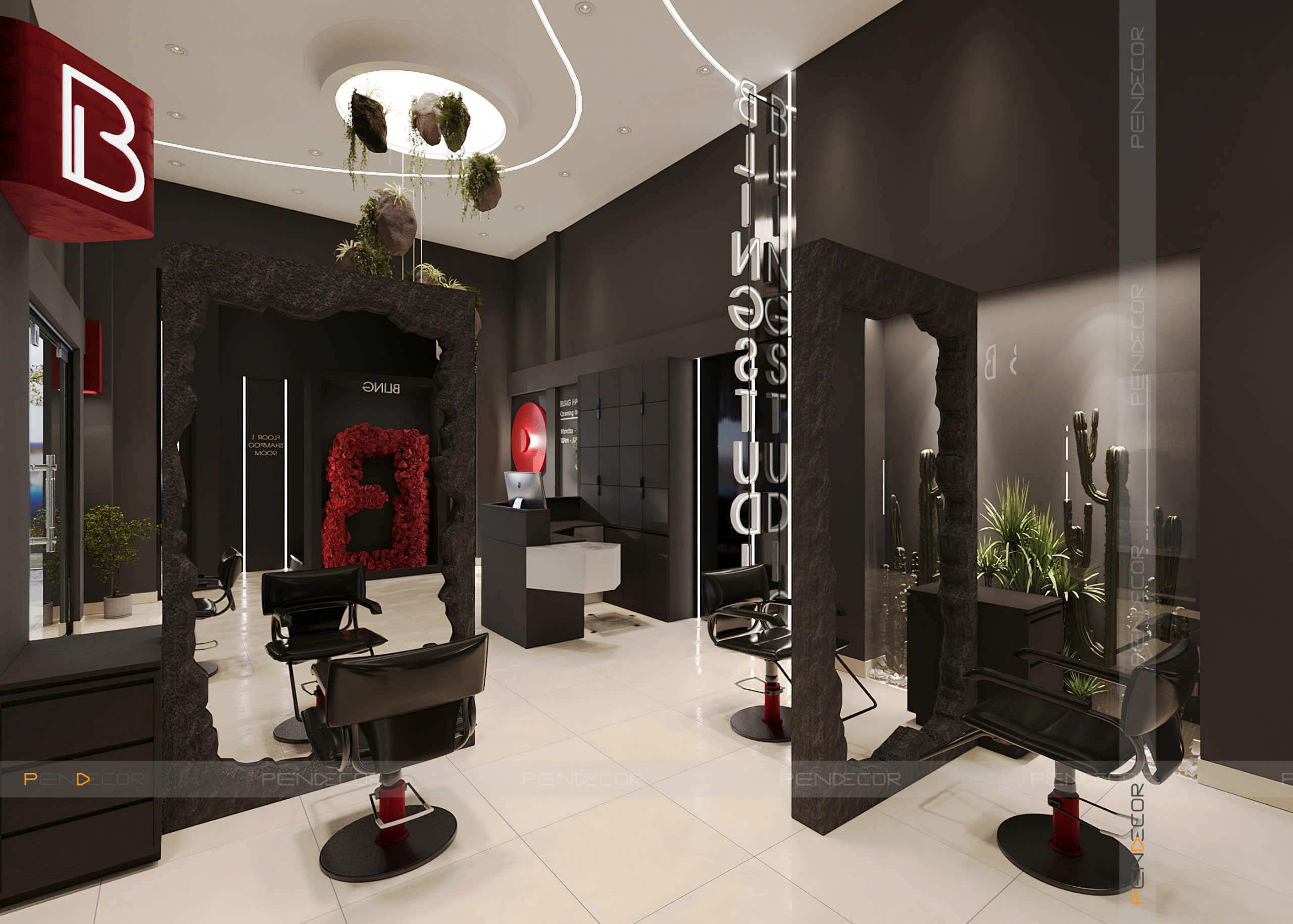 Thiết Kế Salon Tóc Bling Hair Studio (Tân Bình)