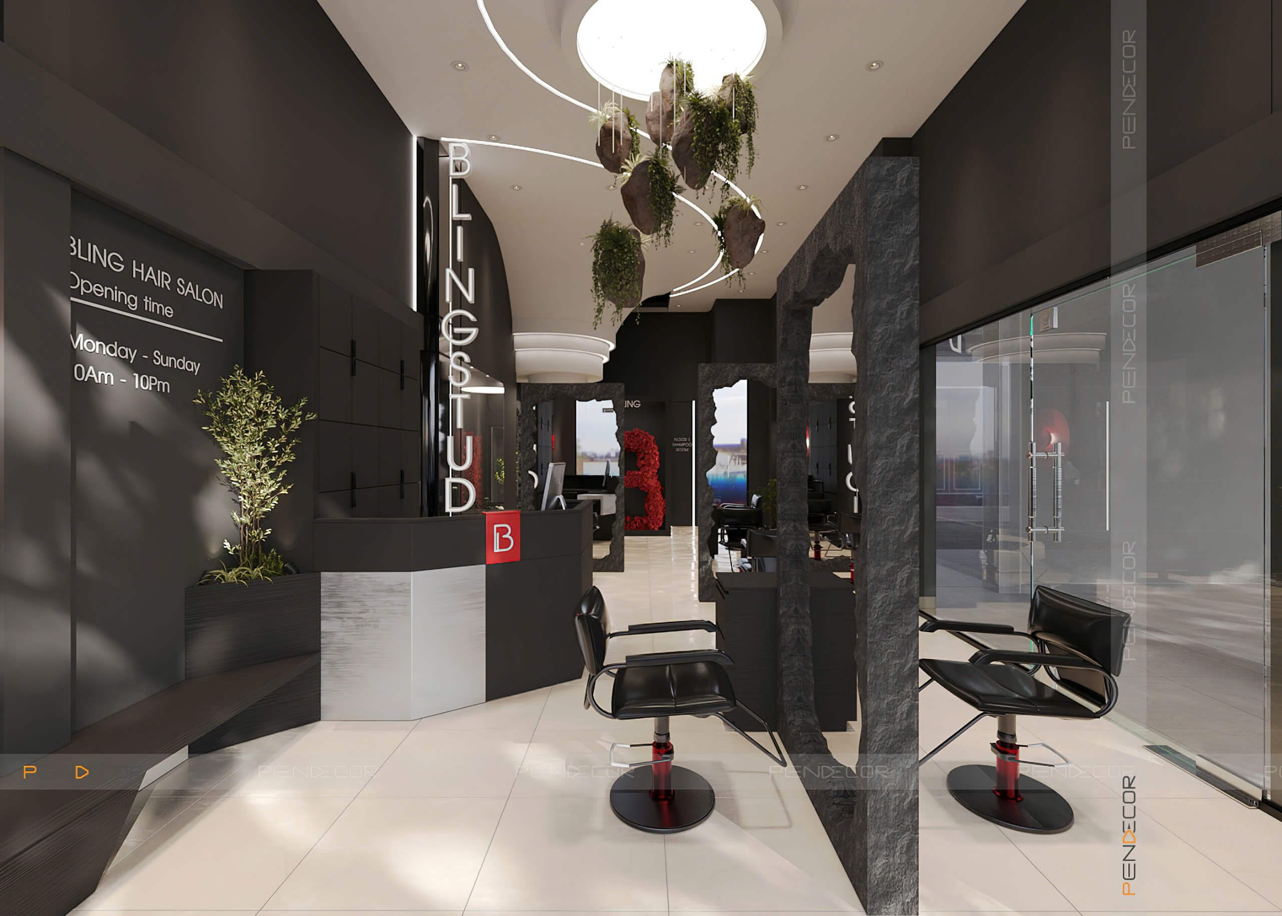 Thiết Kế Salon Tóc Bling Hair Studio (Tân Bình)