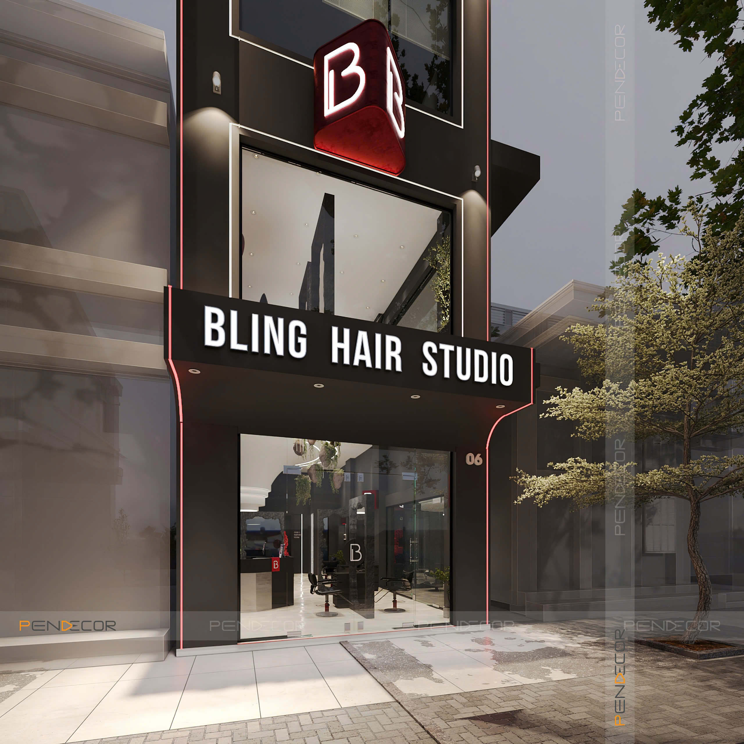 Thiết Kế Salon Tóc Bling Hair Studio (Tân Bình)