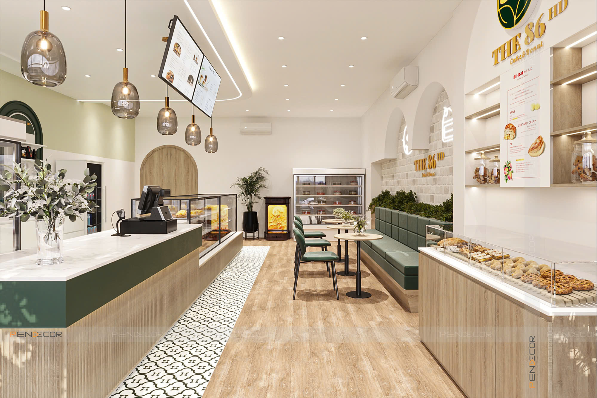 Thiết Kế Tiệm Bánh Kem The 86HD