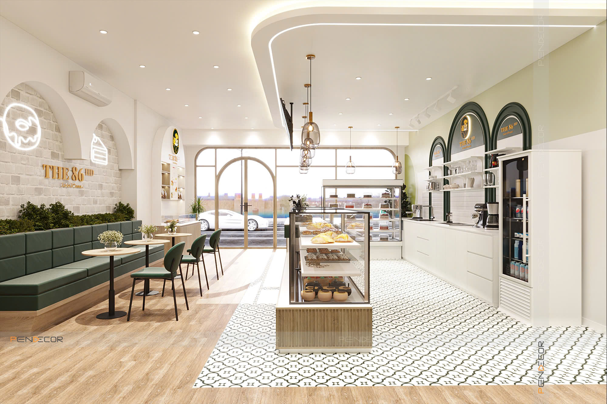 Thiết Kế Tiệm Bánh Kem The 86HD