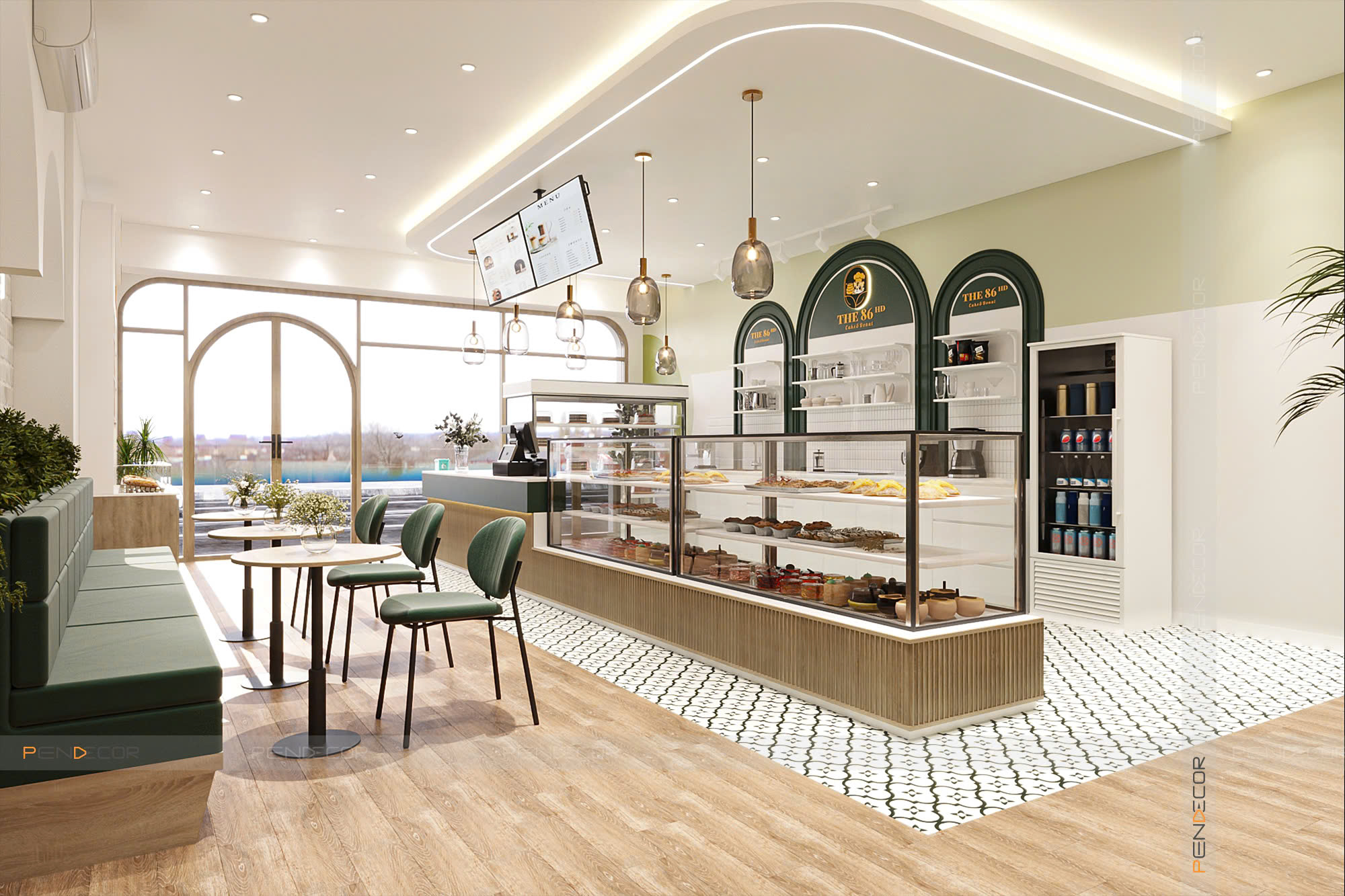 Thiết Kế Tiệm Bánh Kem The 86HD