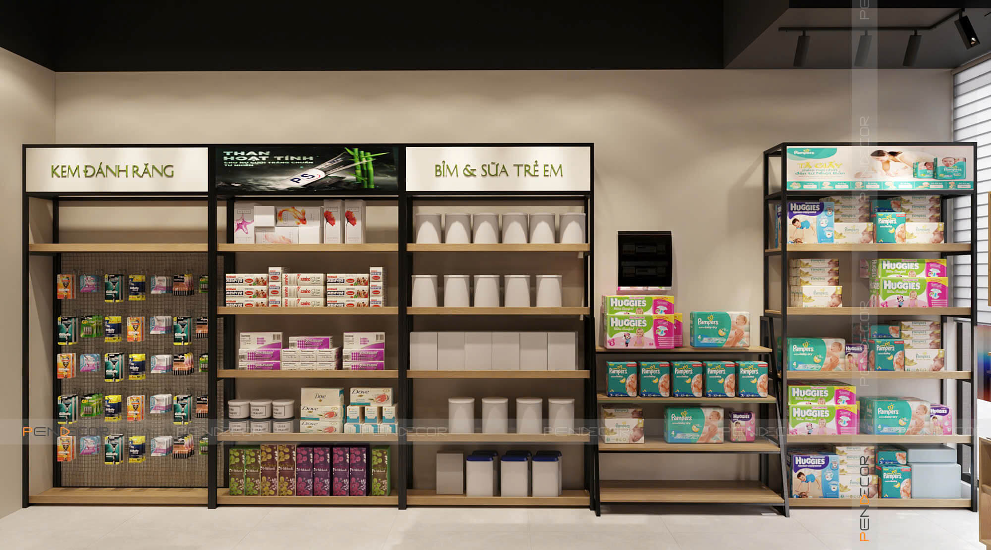 Thiết Kế Siêu Thị Mini Chanh Market