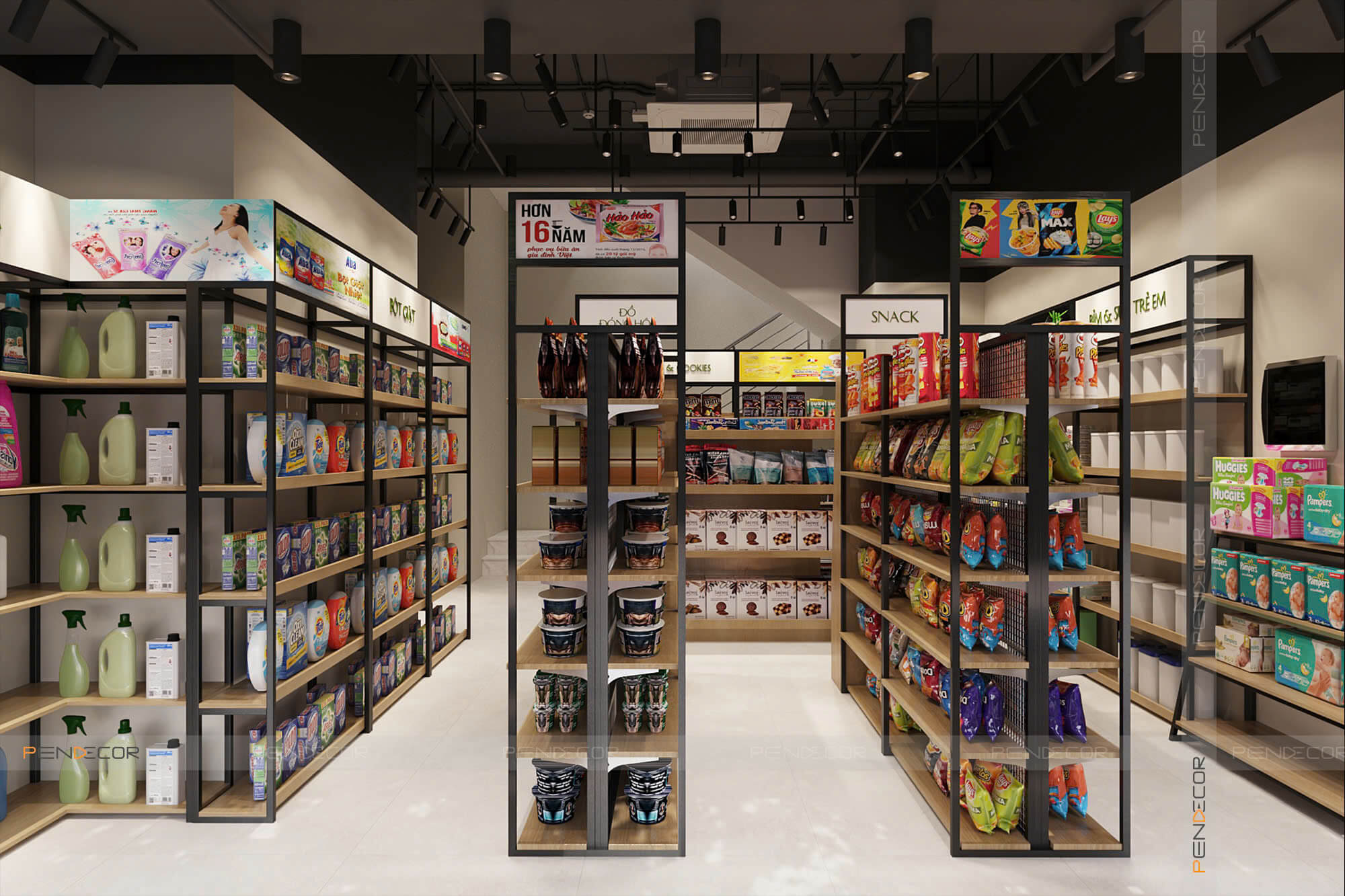 Thiết Kế Siêu Thị Mini Chanh Market