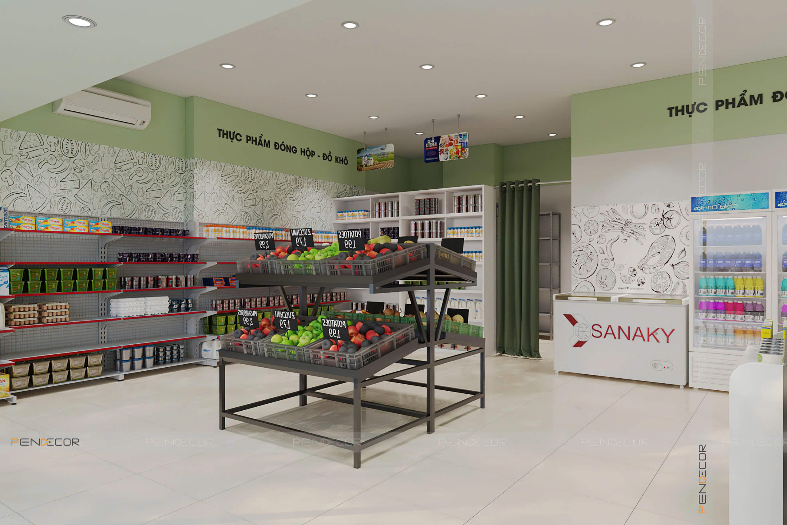Thiết Kế Siêu Thị Mini Hifresh