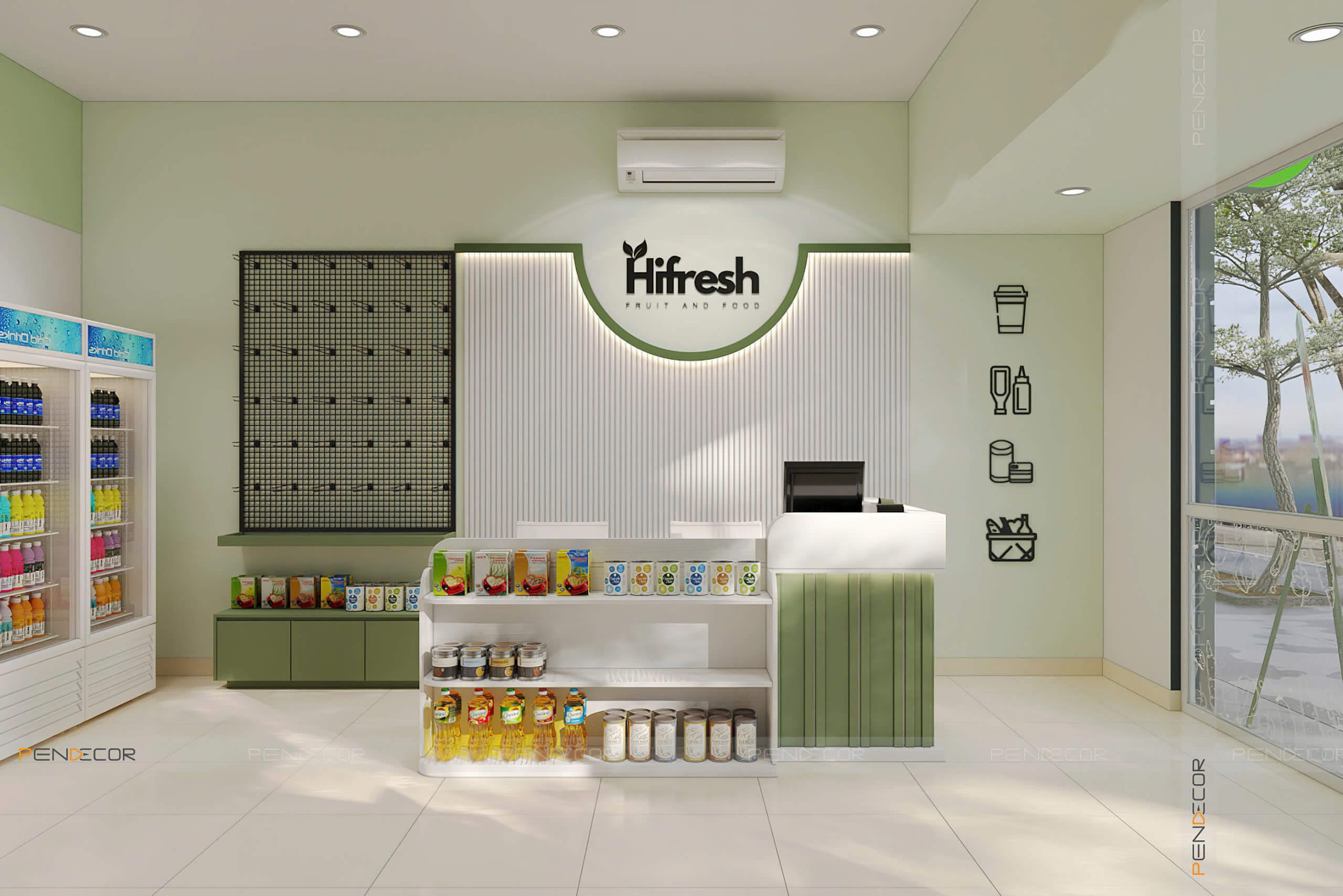 Thiết Kế Siêu Thị Mini Hifresh