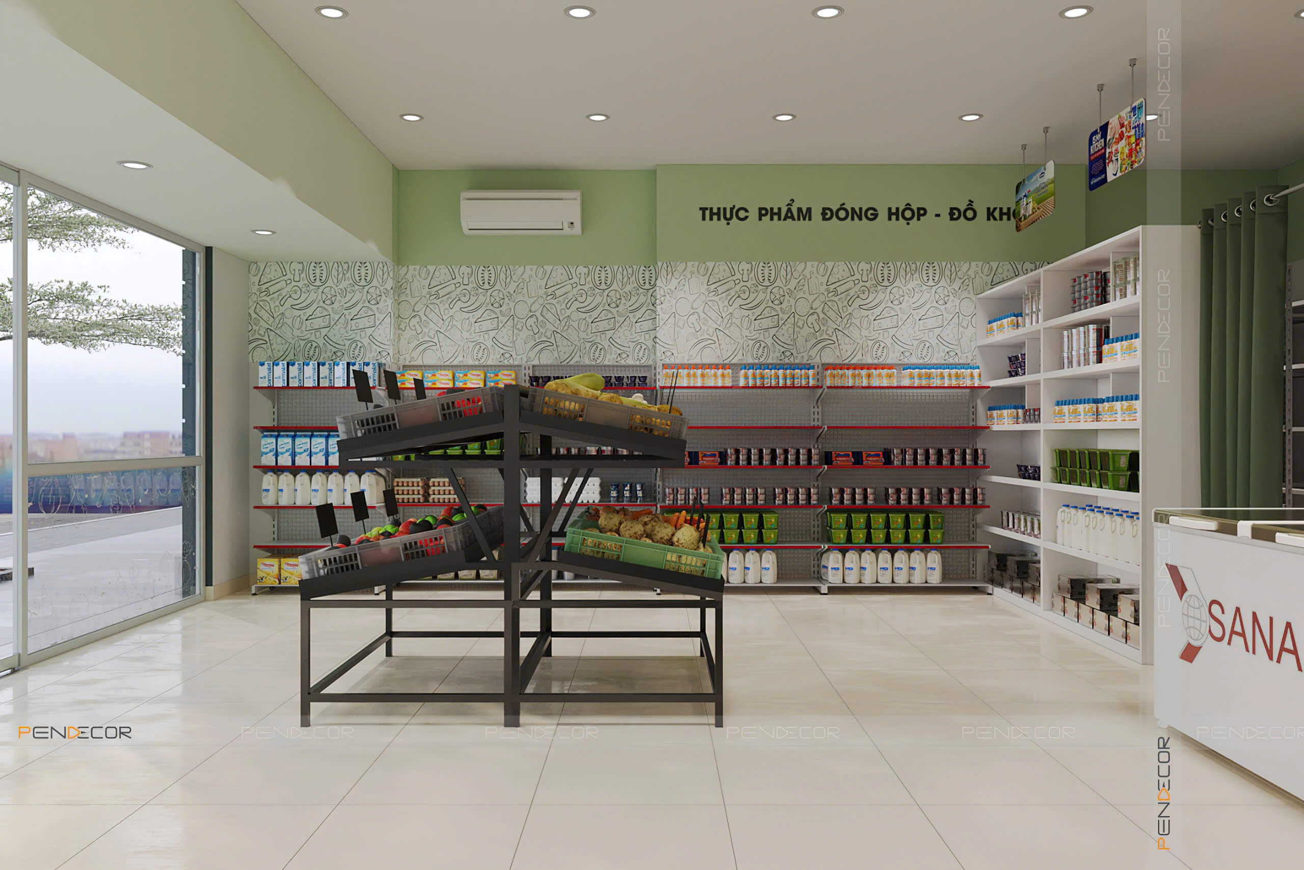 Thiết Kế Siêu Thị Mini Hifresh