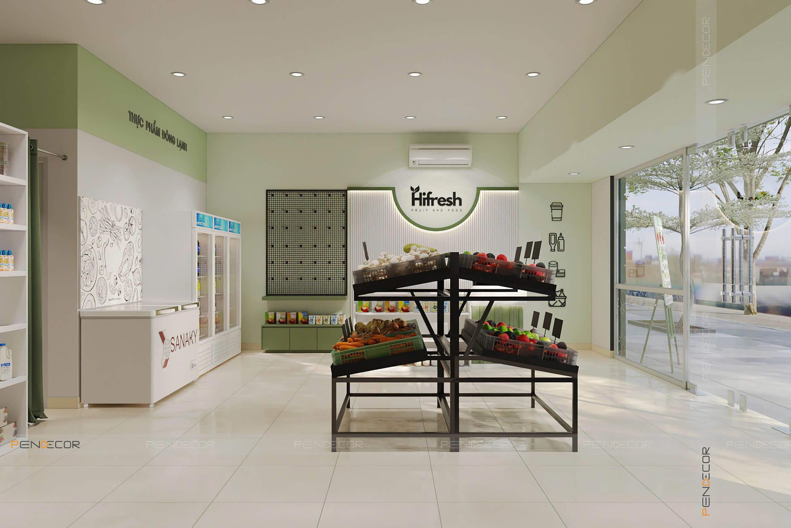 Thiết Kế Siêu Thị Mini Hifresh