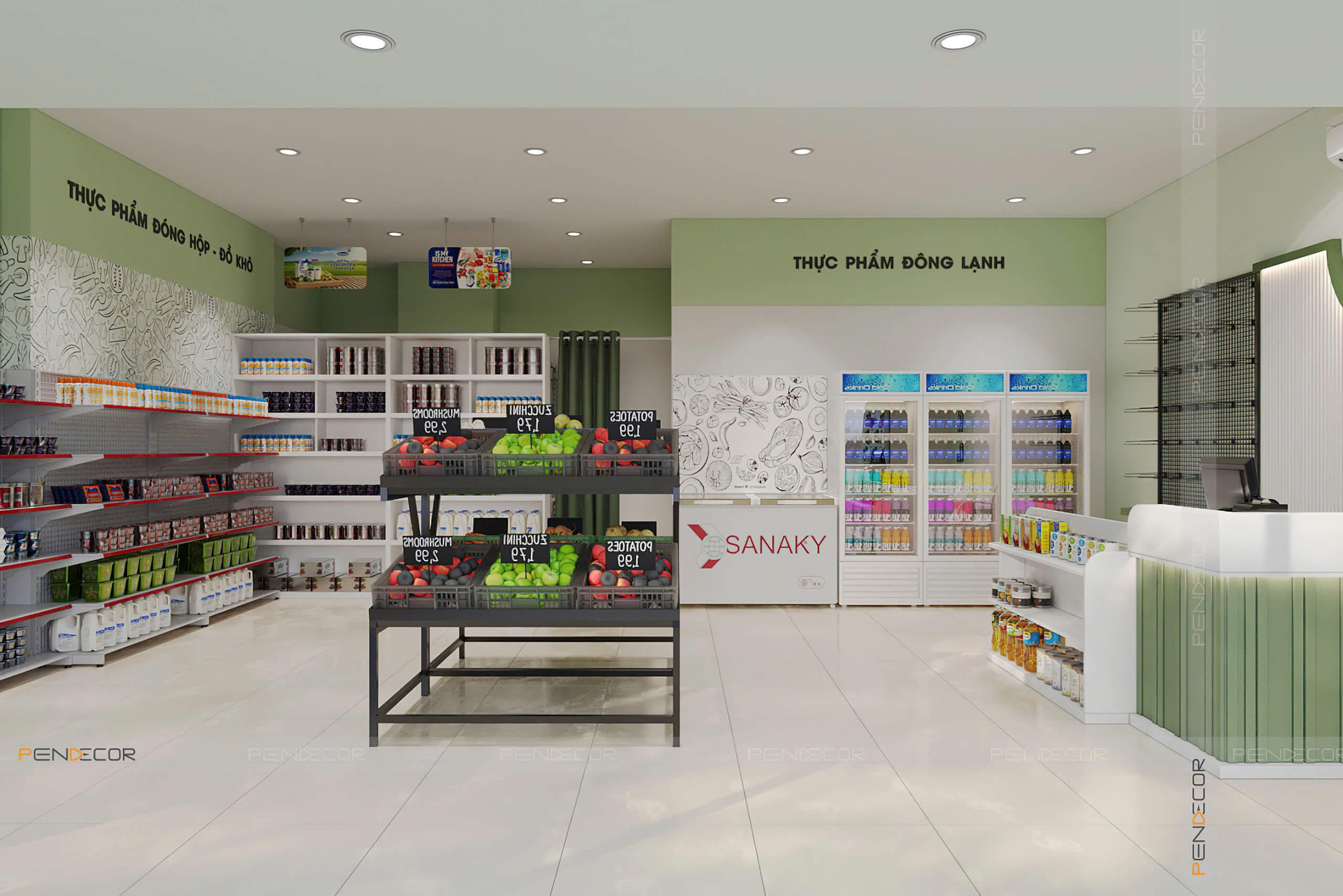 Thiết Kế Siêu Thị Mini Hifresh