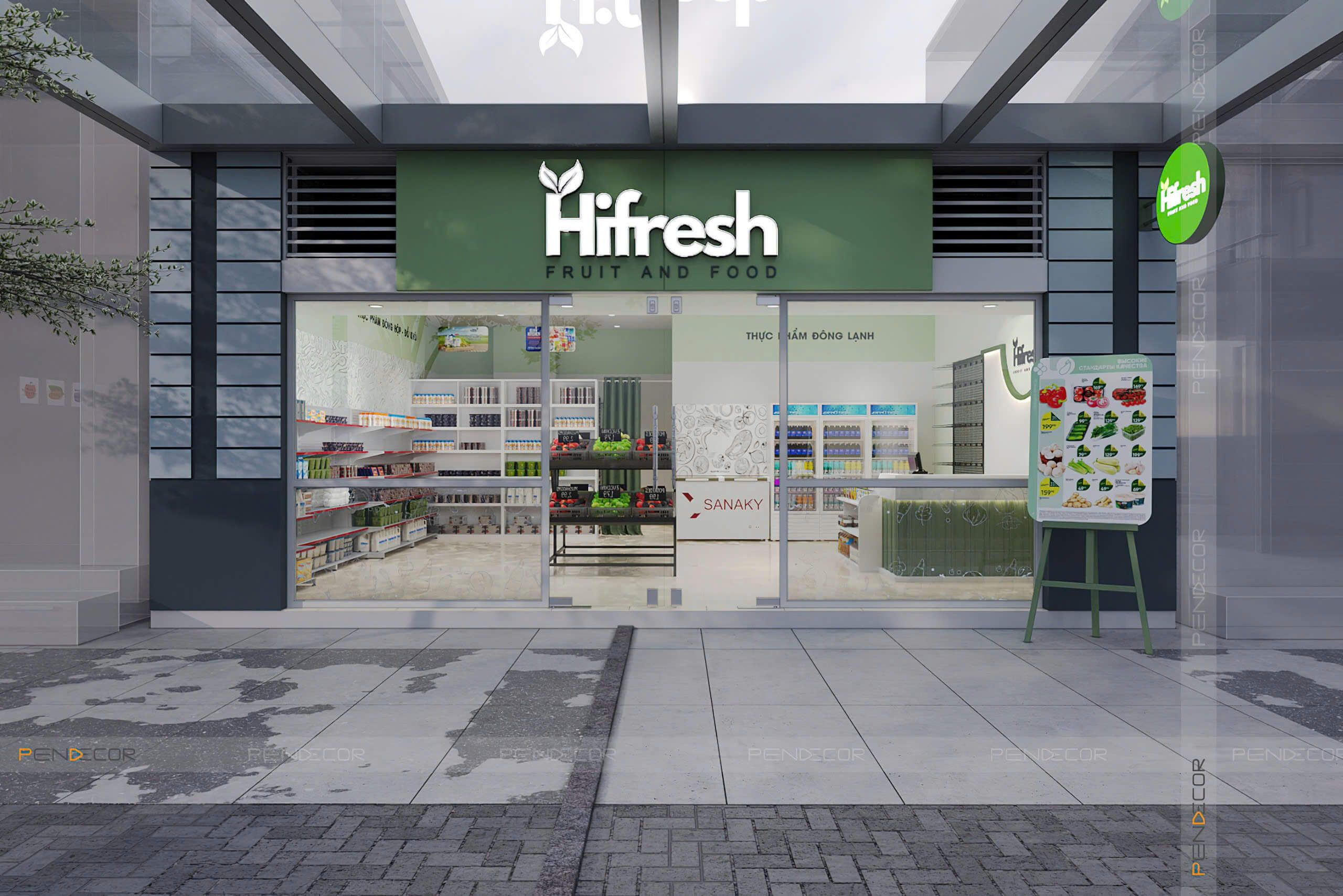 Thiết Kế Siêu Thị Mini Hifresh