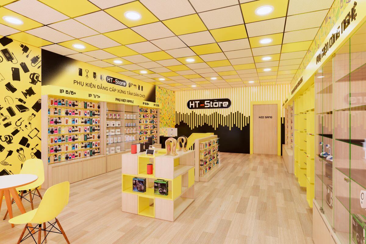 cửa hàng điện thoại mở cửa Pendecor