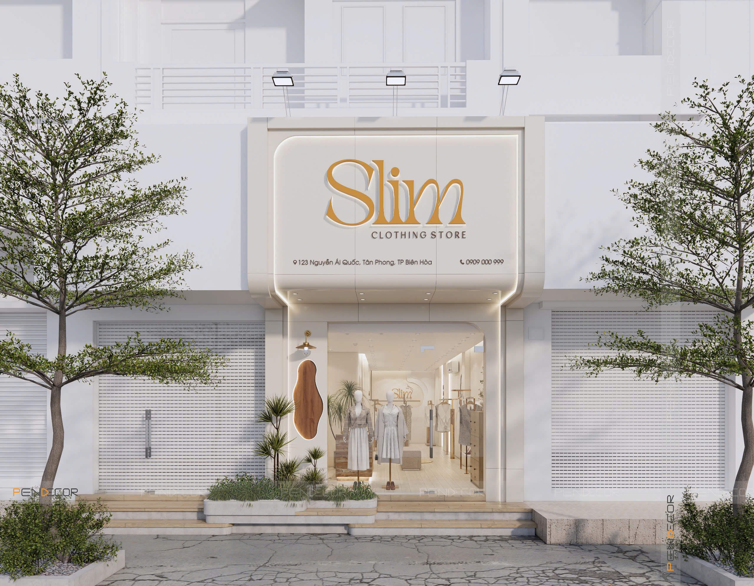 Thiết Kế Shop Thời Trang Nữ Slim