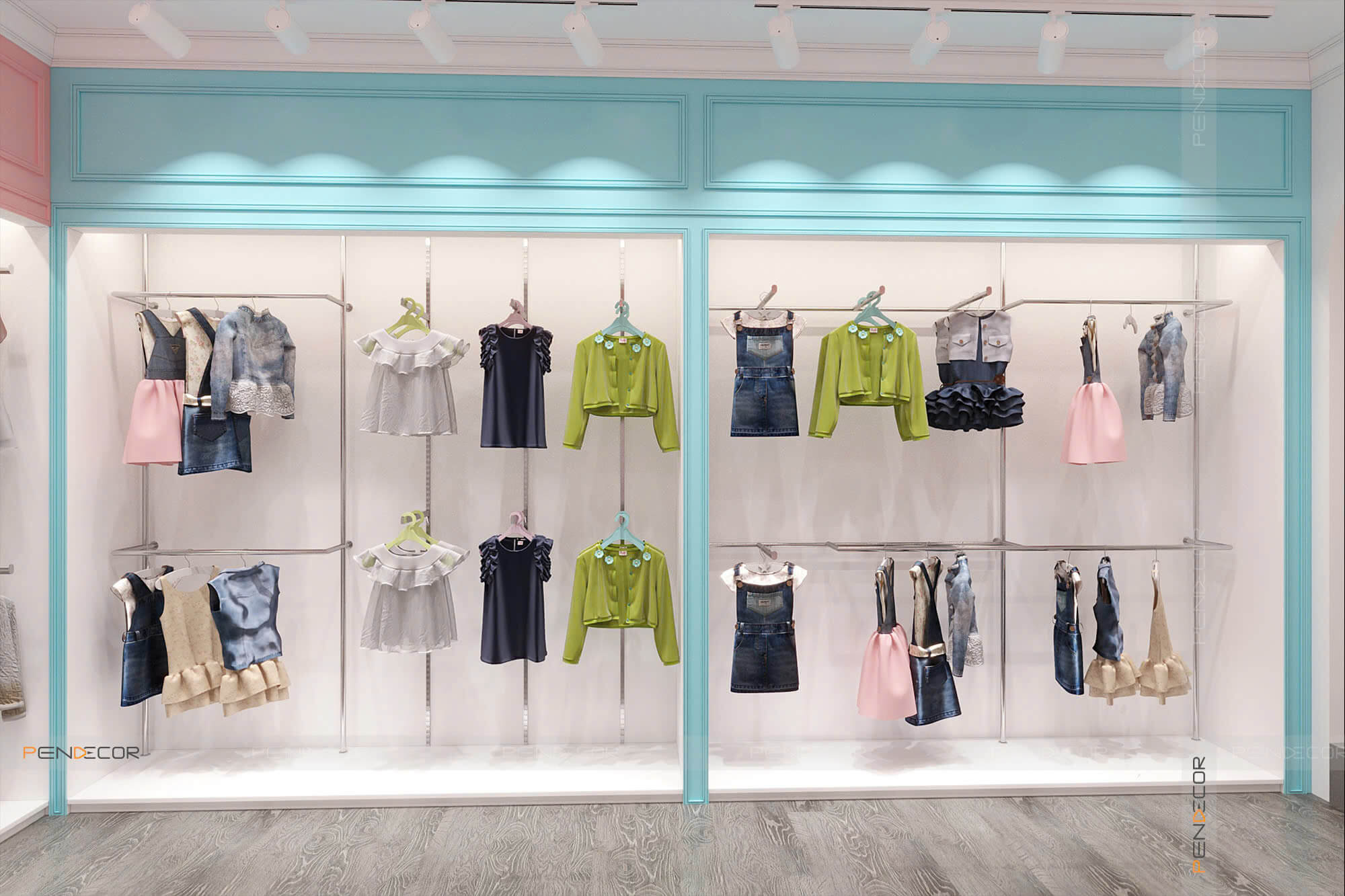 Thiết Kế Shop Thời Trang Trẻ Em Nấm Kid