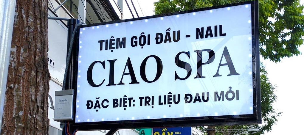 bảng hiệu spa nhỏ