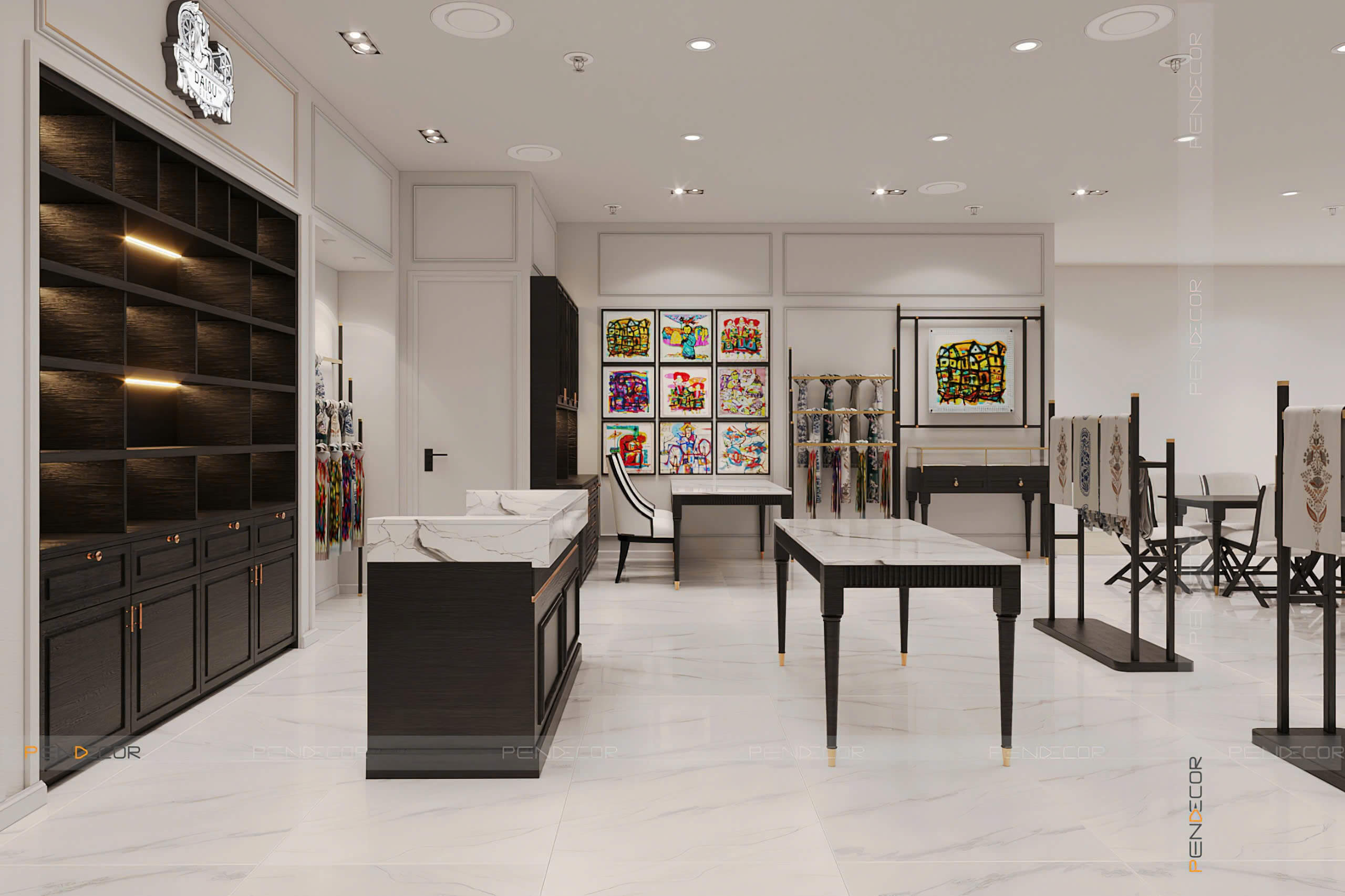 Thiết Kế Showroom Daisu Silk (Hà Nội)