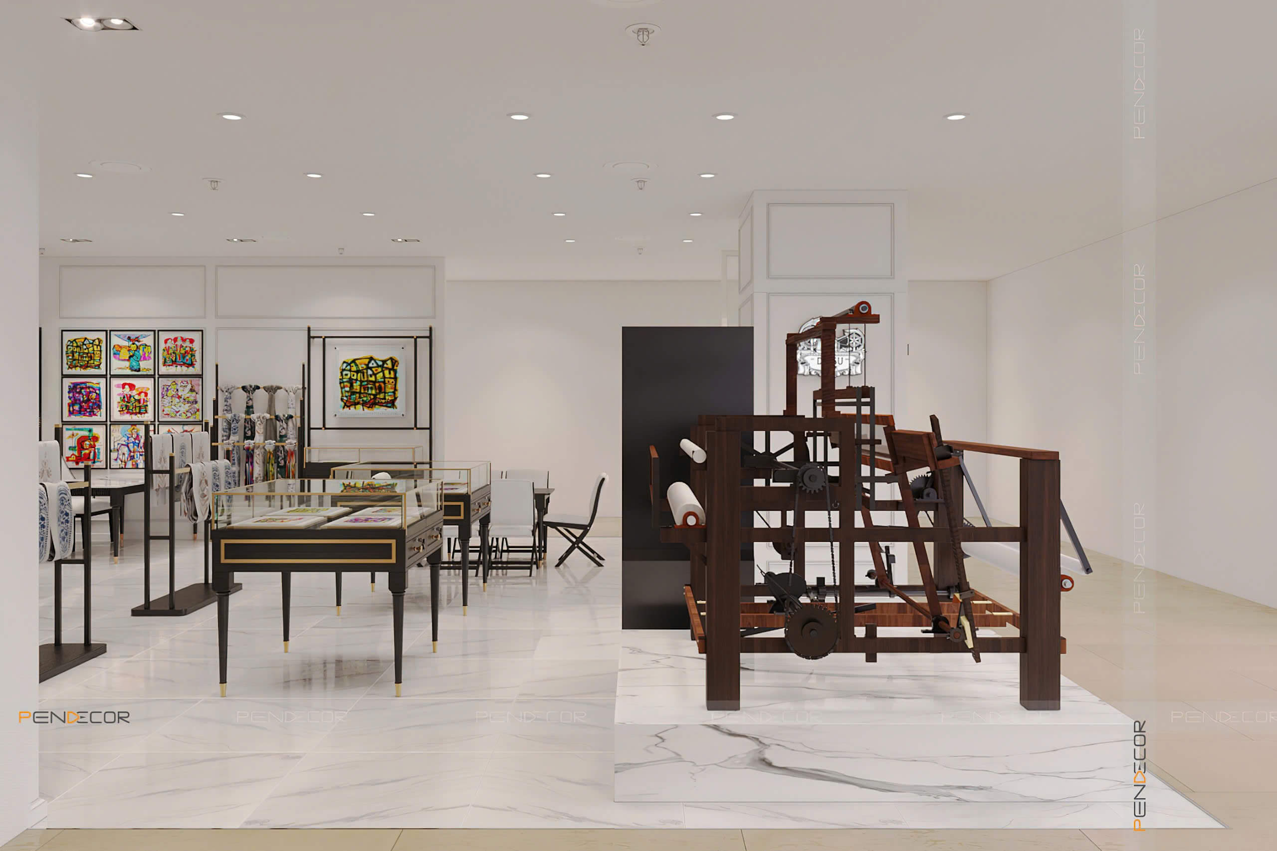 Thiết Kế Showroom Daisu Silk (Hà Nội)