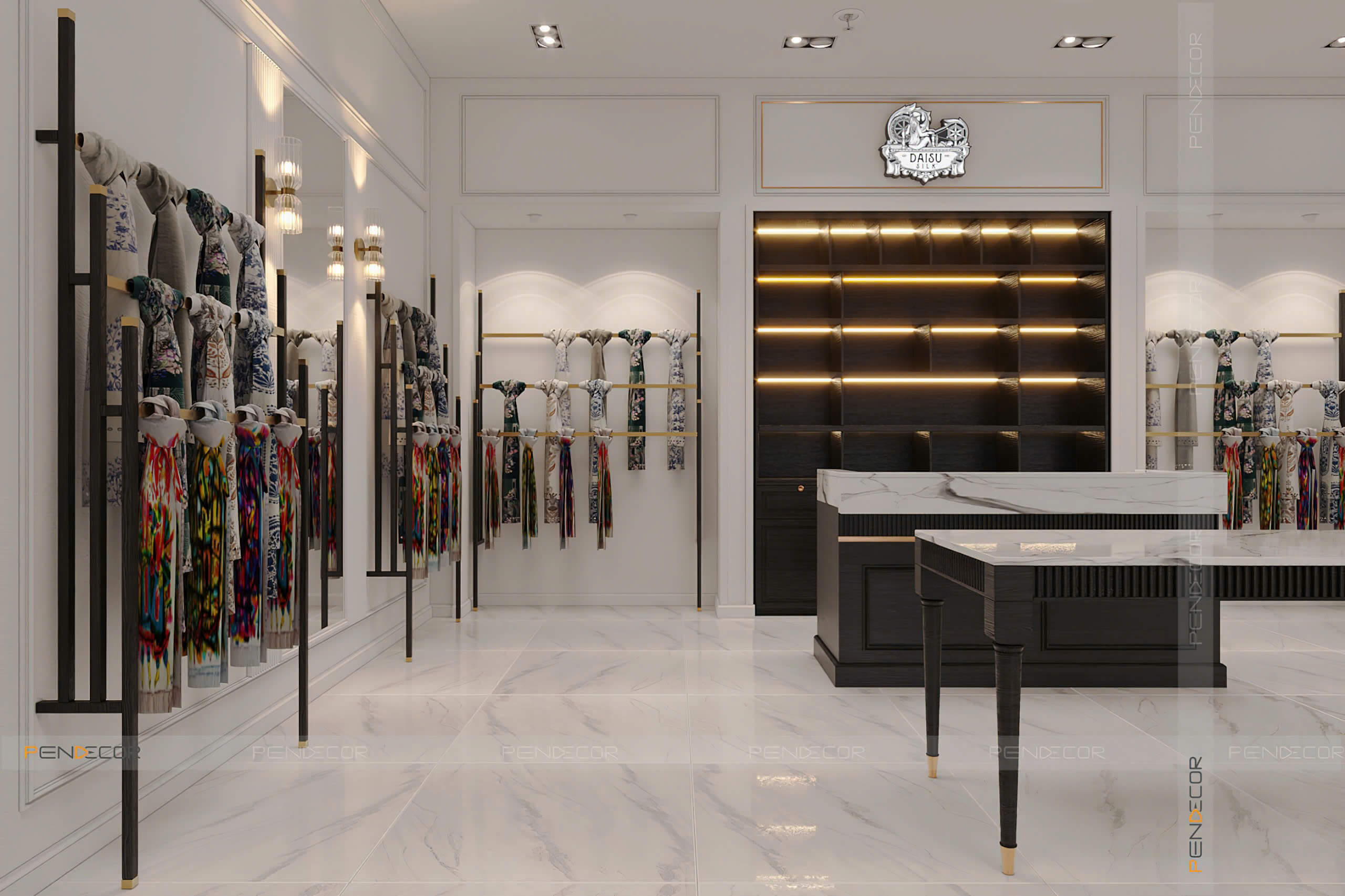 Thiết Kế Showroom Daisu Silk (Hà Nội)