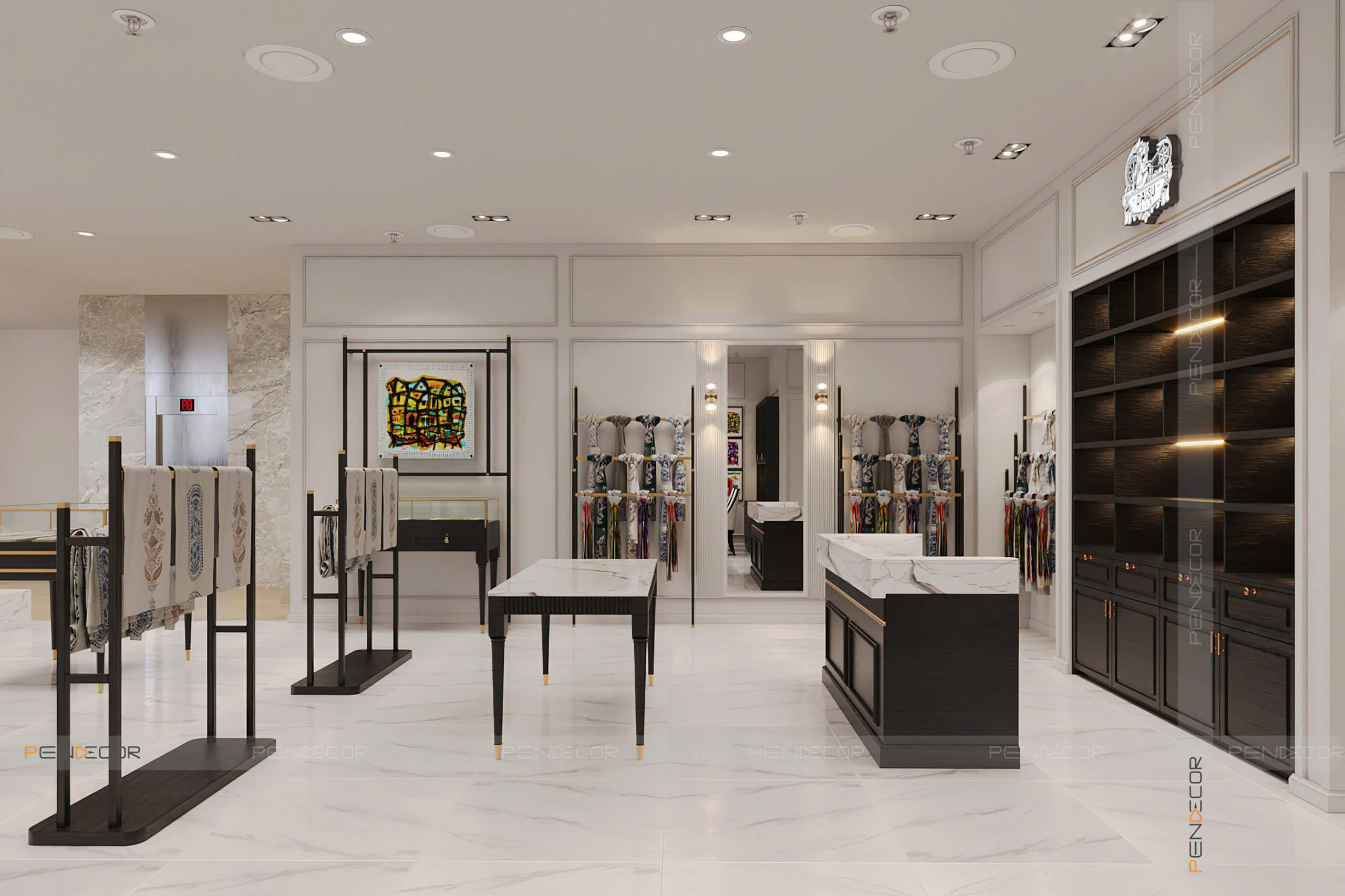 Thiết Kế Showroom Daisu Silk (Hà Nội)