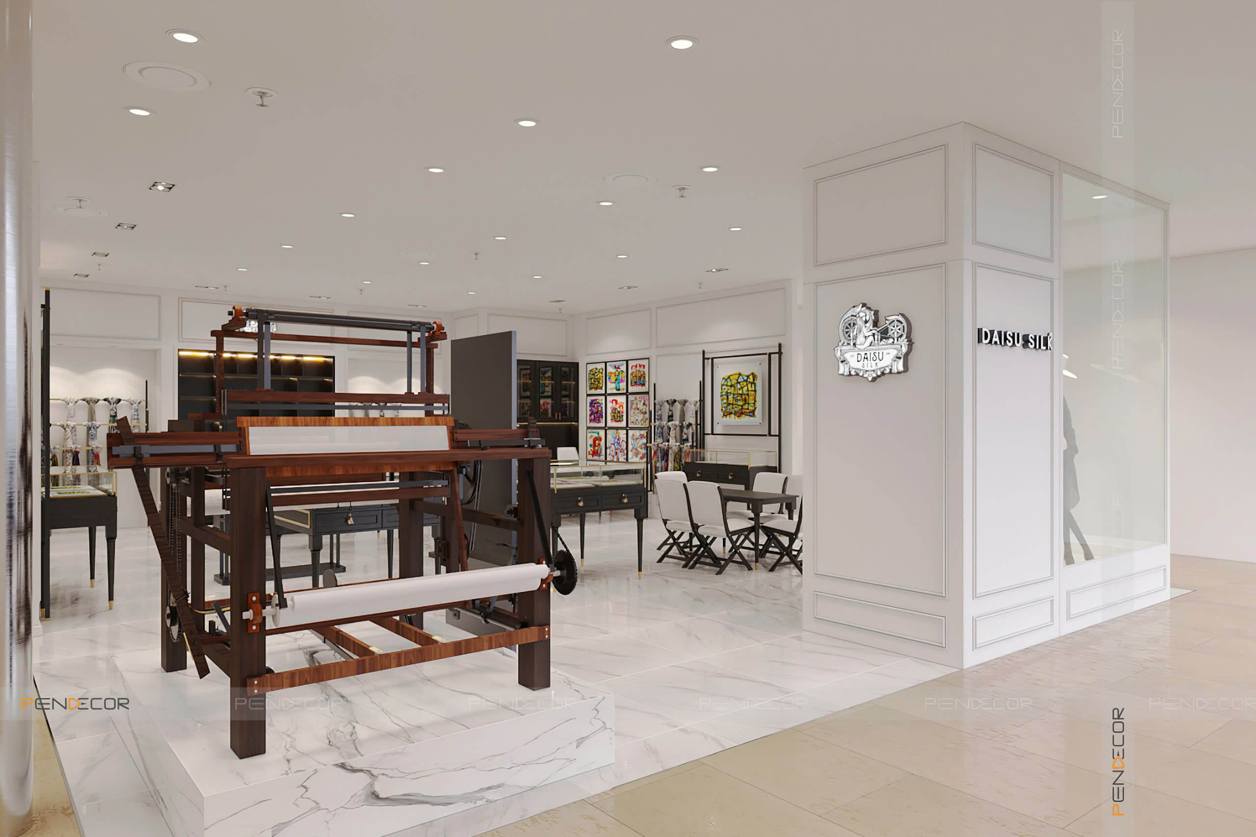 Thiết Kế Showroom Daisu Silk (Hà Nội)