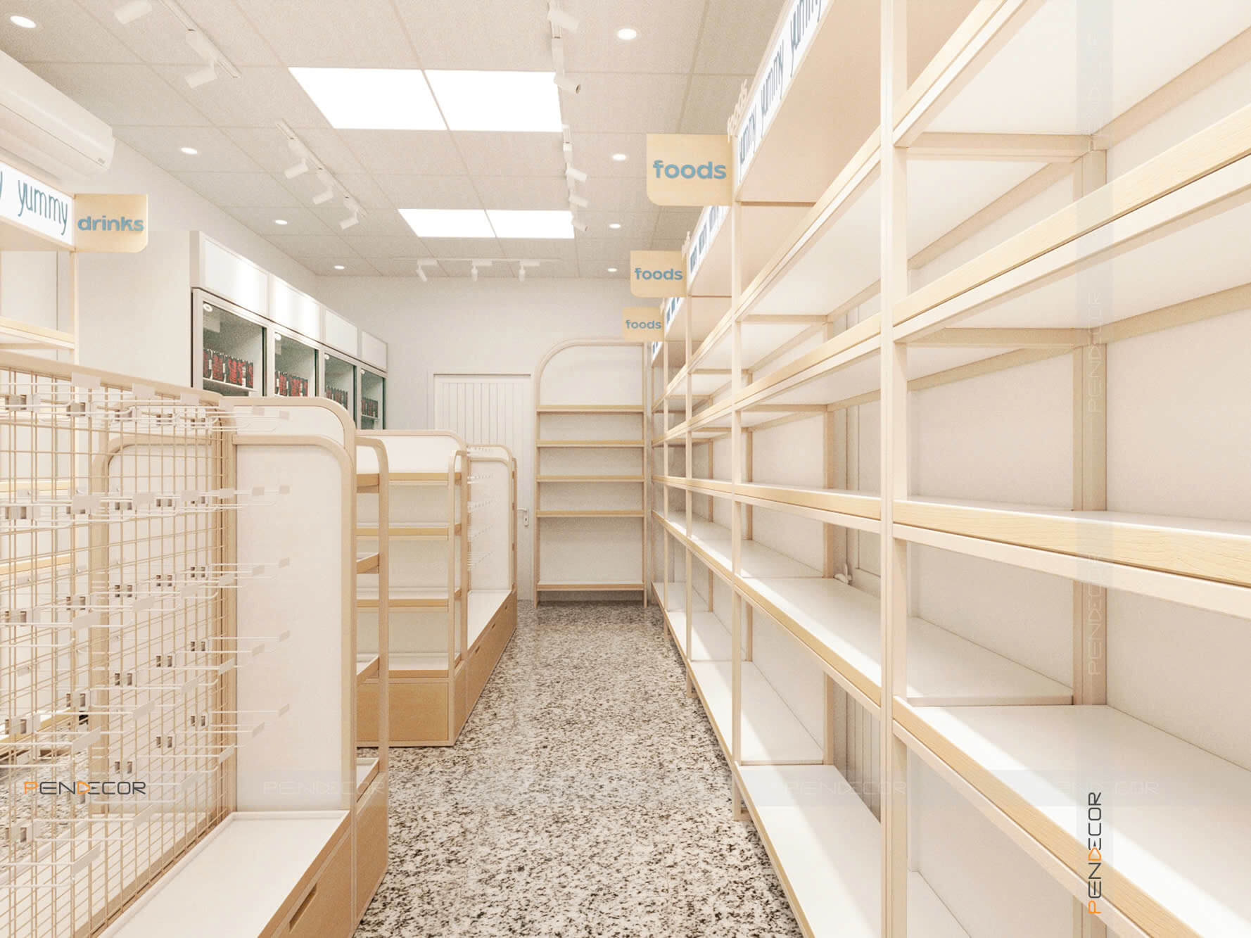 Thiết Kế Siêu Thị Mini Snack Shack