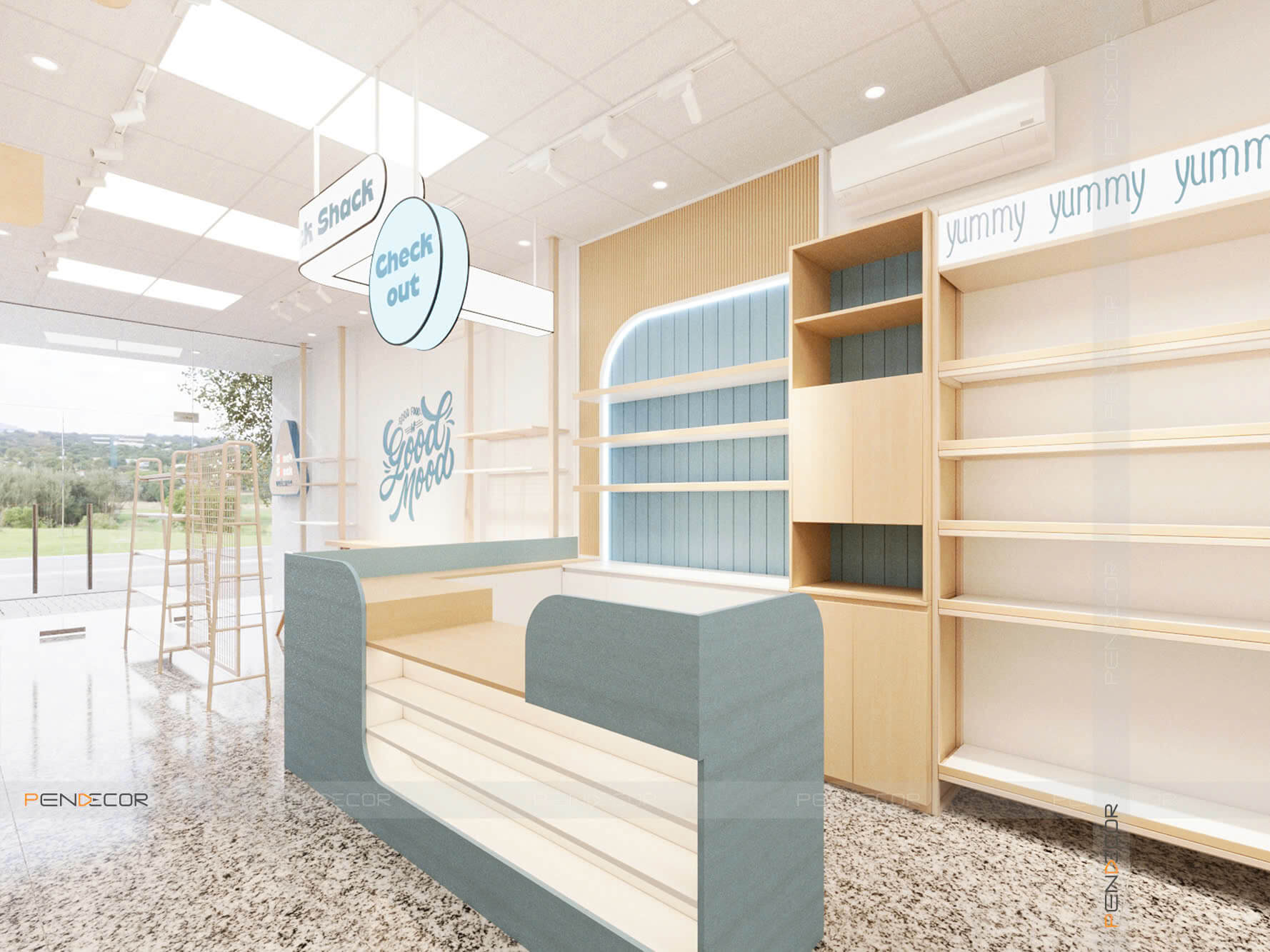 Thiết Kế Siêu Thị Mini Snack Shack