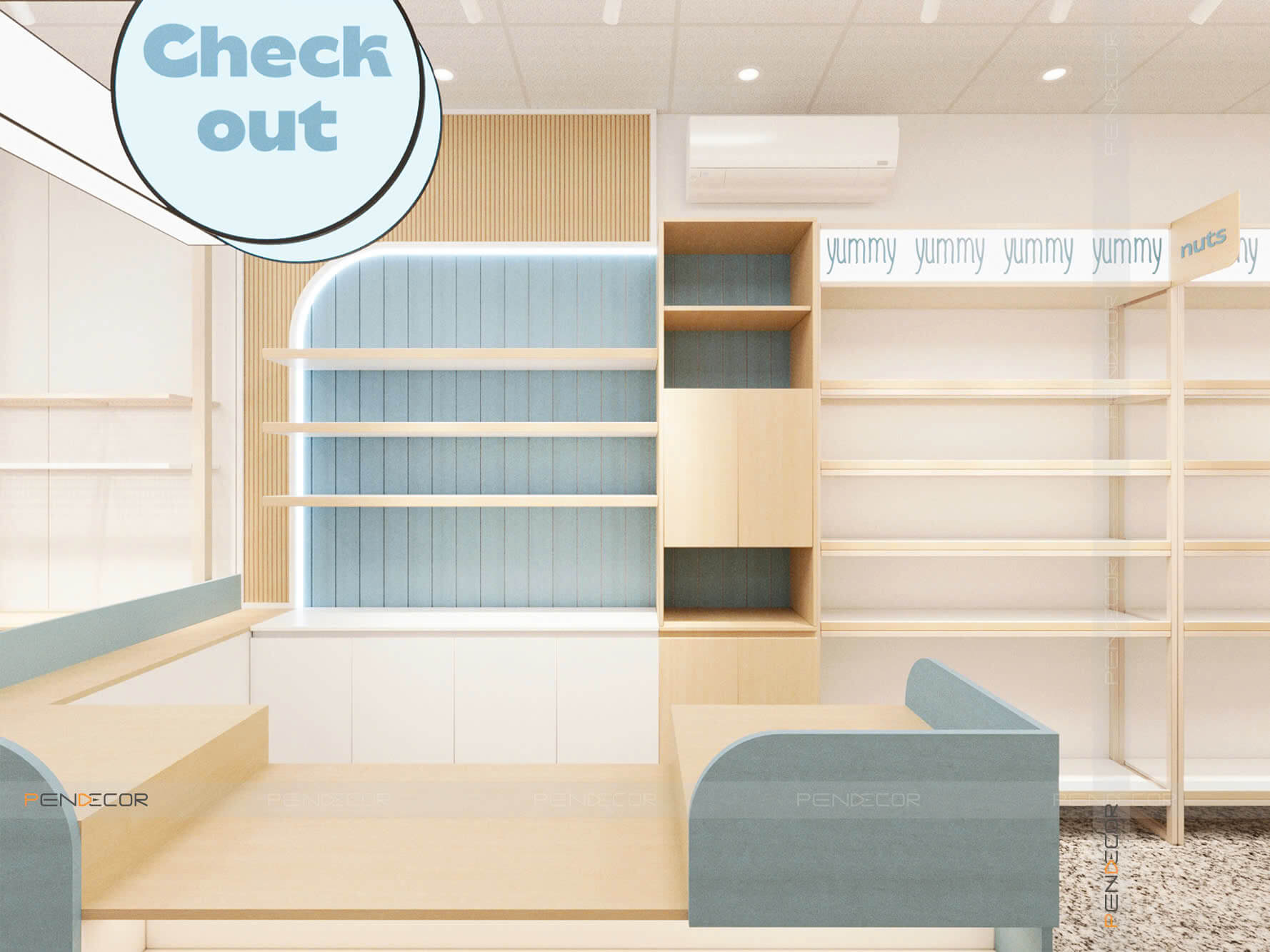 Thiết Kế Siêu Thị Mini Snack Shack