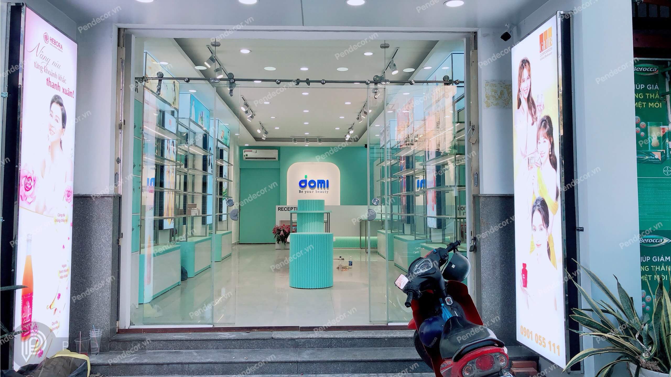 thiết kế thi công nội thất showroom Pendecor