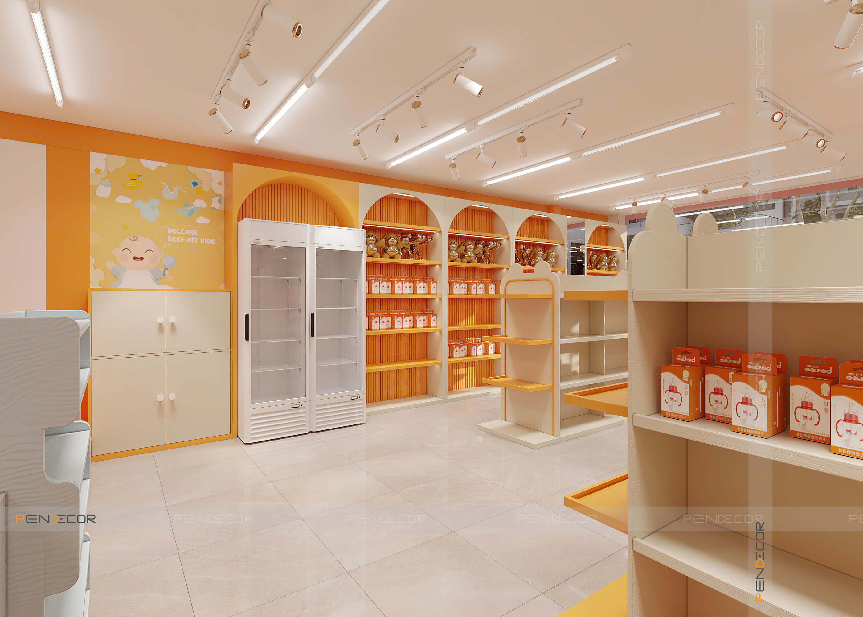 Thiết Kế Siêu Thị Bebe Mít Kids