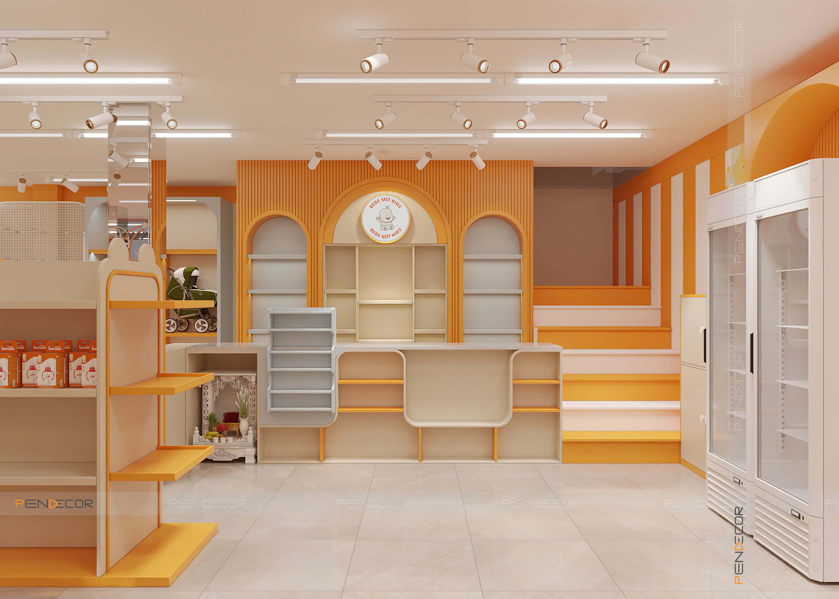 Thiết Kế Siêu Thị Bebe Mít Kids
