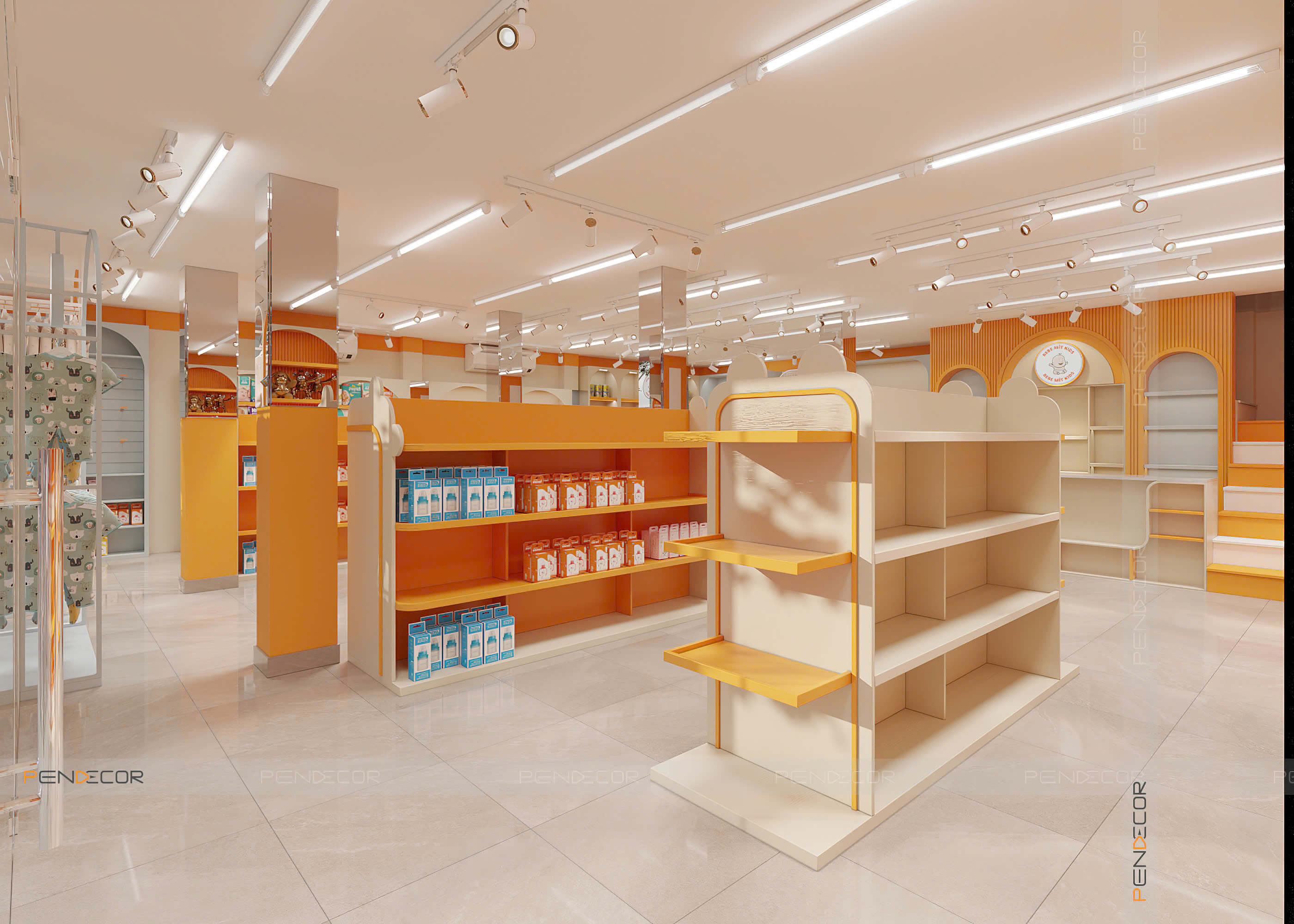 Thiết Kế Siêu Thị Bebe Mít Kids