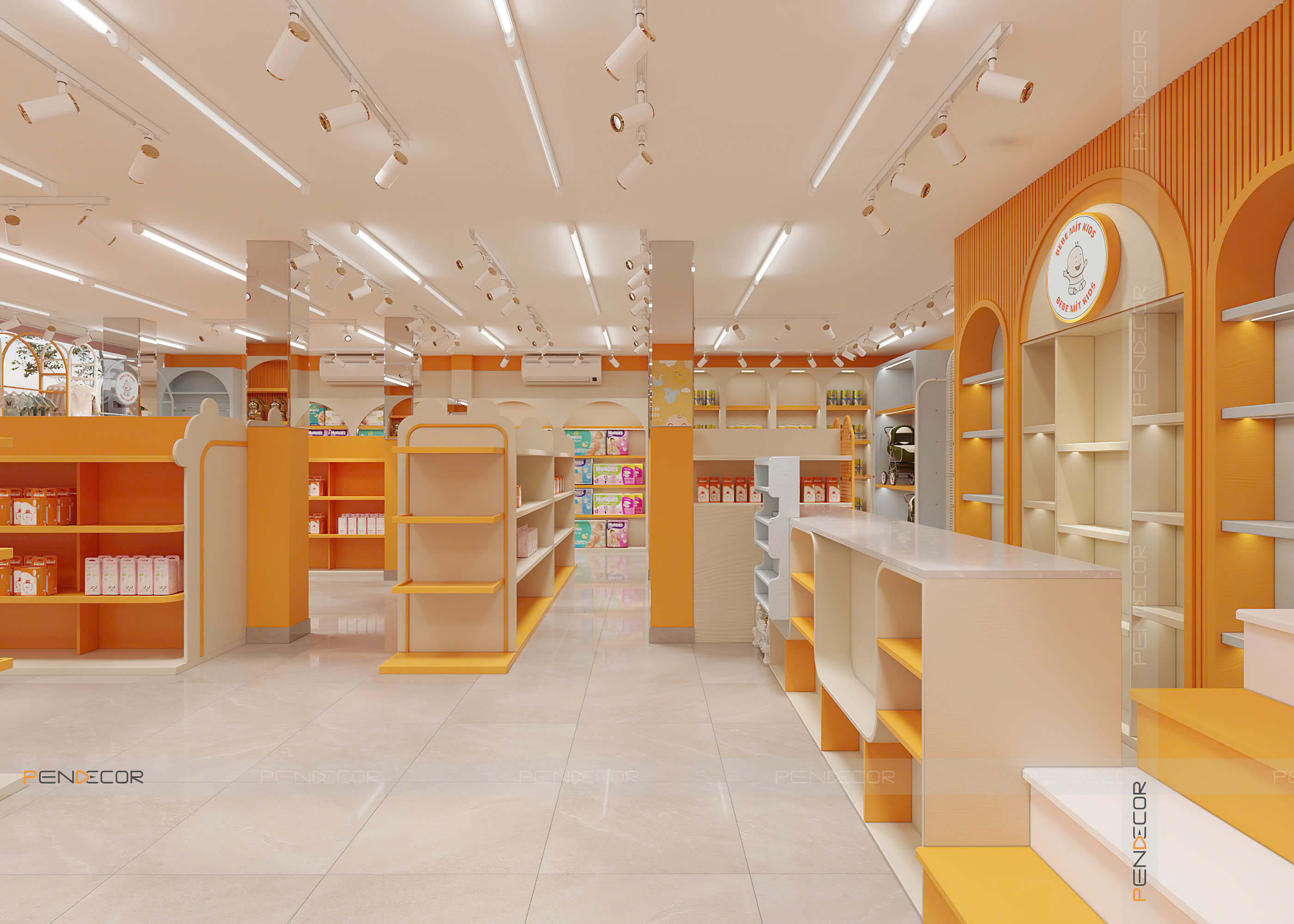 Thiết Kế Siêu Thị Bebe Mít Kids