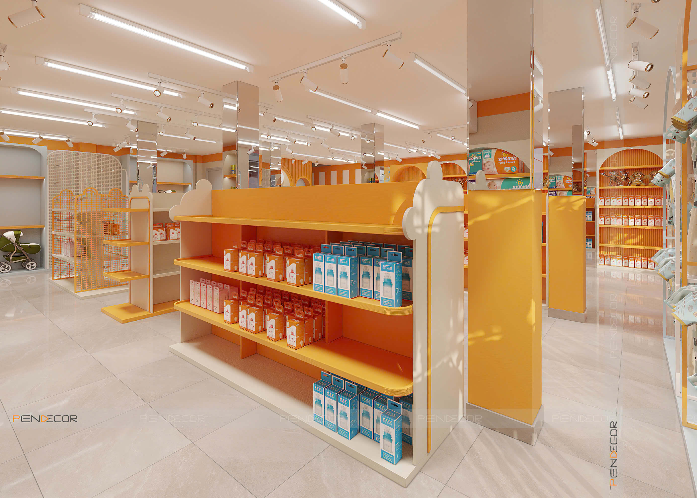 Thiết Kế Siêu Thị Bebe Mít Kids