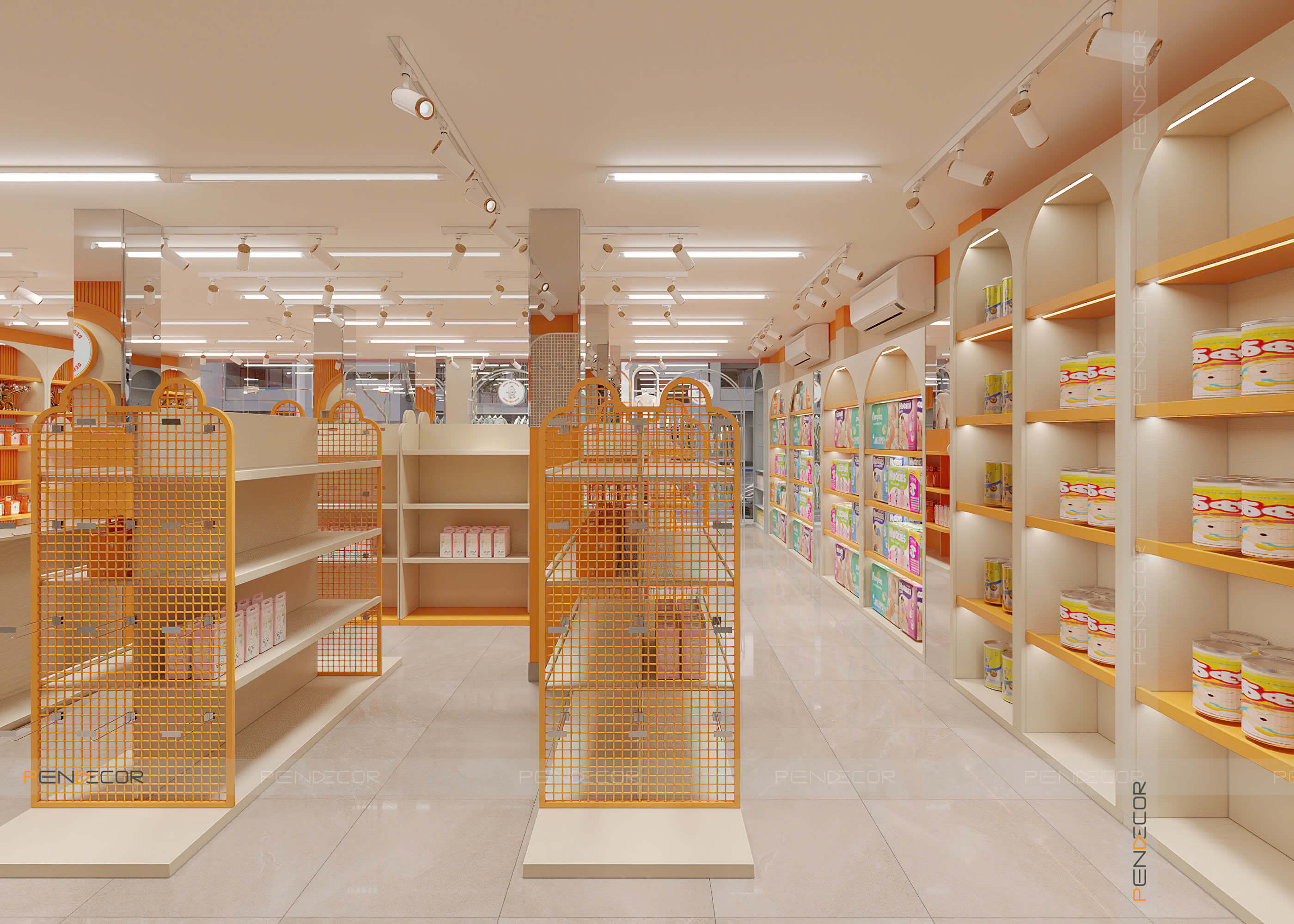 Thiết Kế Siêu Thị Bebe Mít Kids