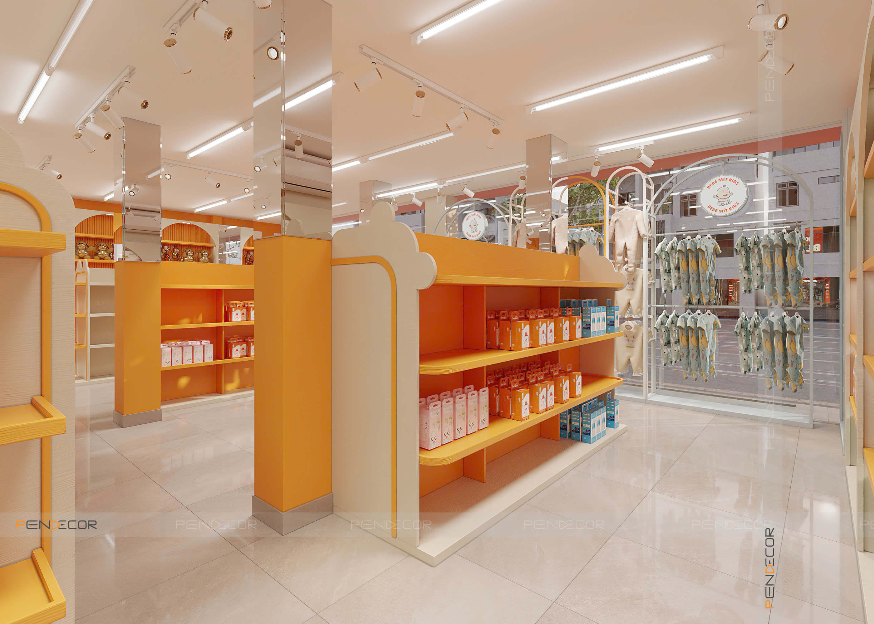 Thiết Kế Siêu Thị Bebe Mít Kids